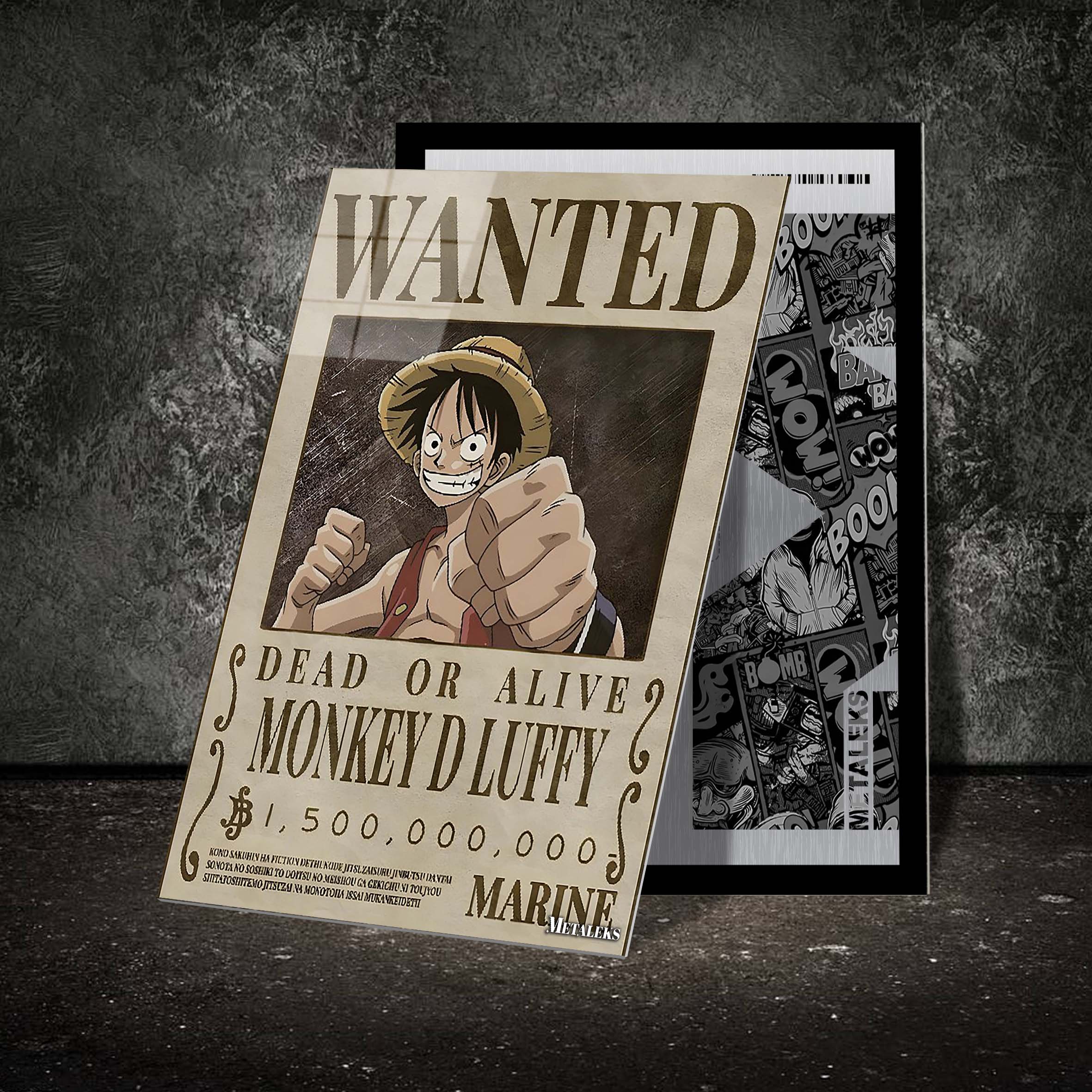 Wanted Monkey D Luffy-designed by @Beat Art