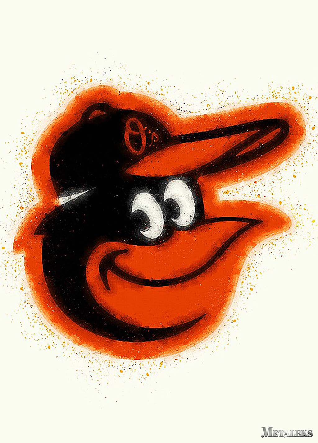 Baltimore Orioles Watercolor