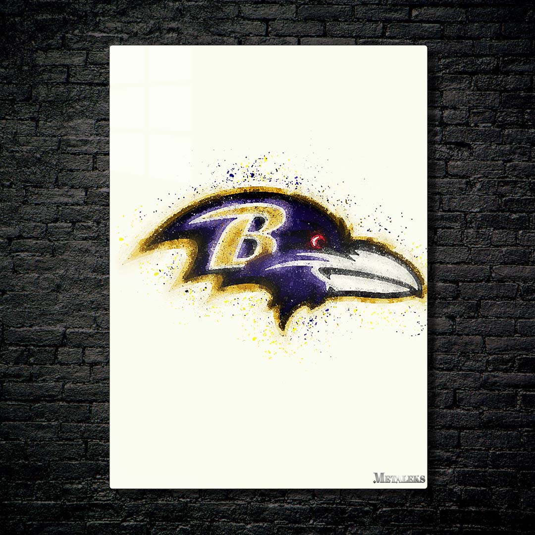 Baltimore Ravens Watercolor