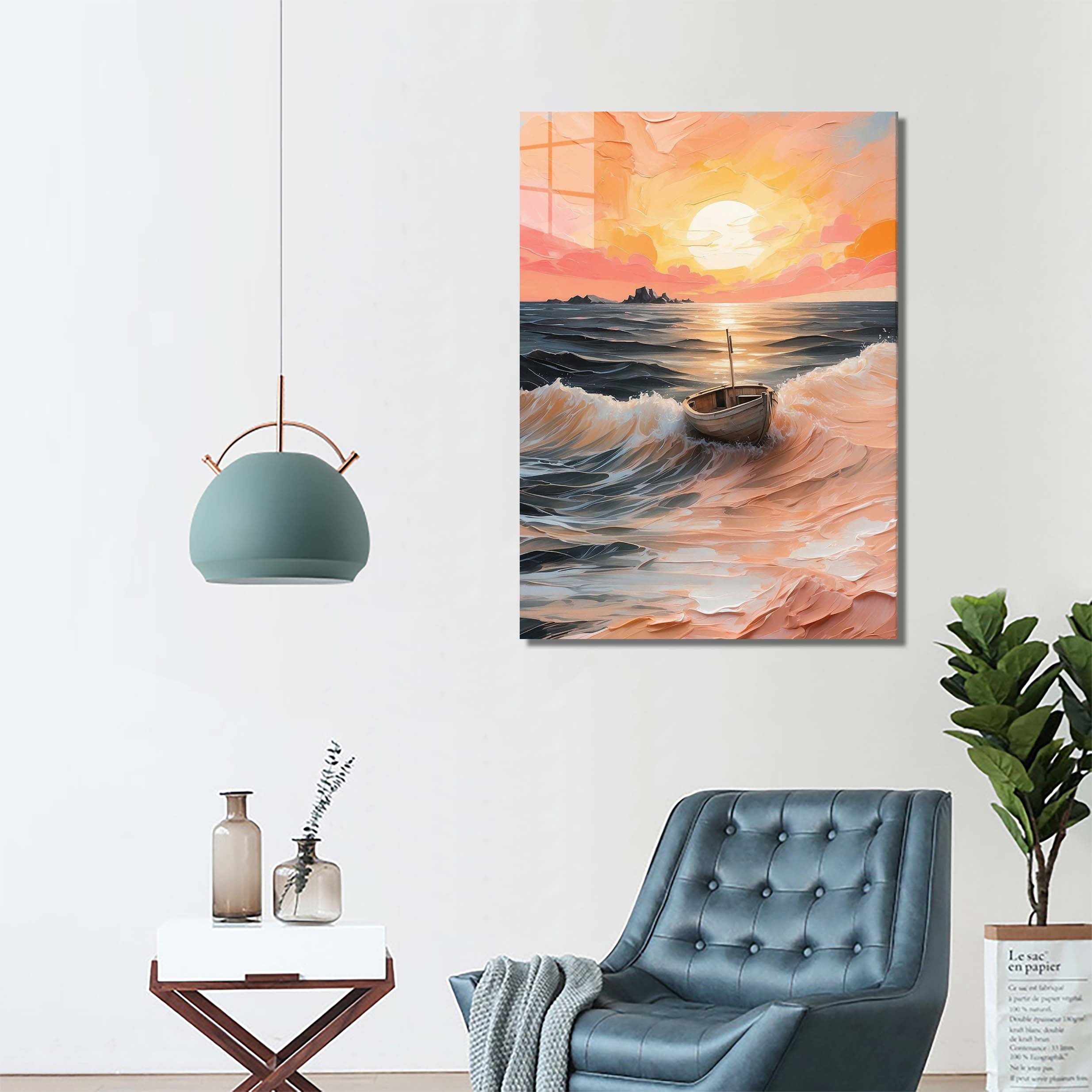 Bautiful Sea View Painting	-designed by @Beat Art