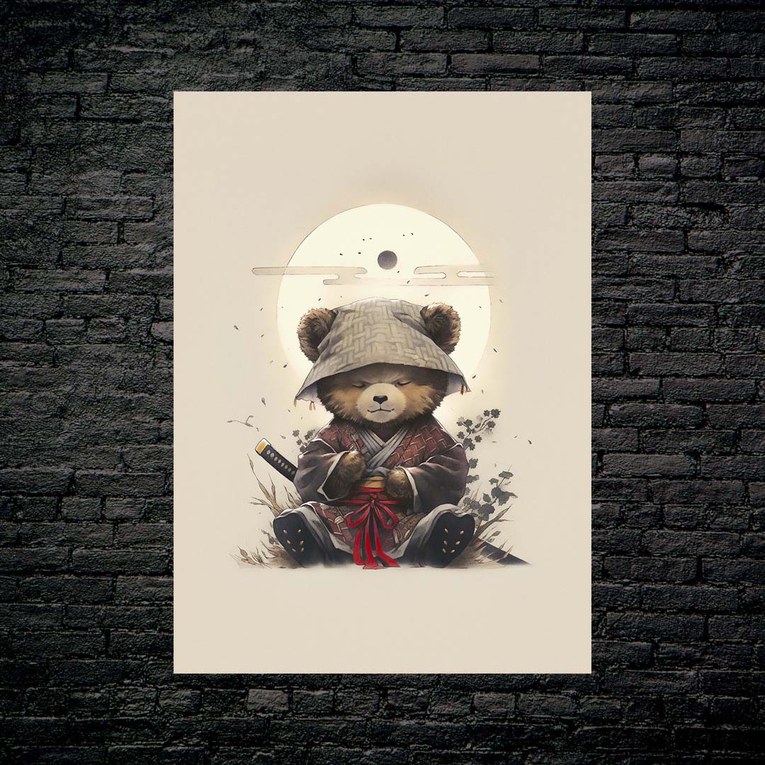 Bear Samurai-designed by @Diegosilva.arts