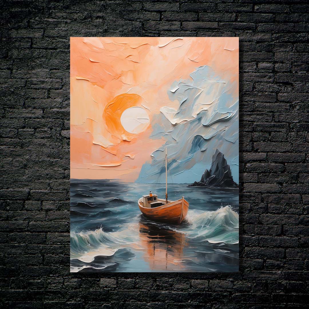 Beautiful Sunset Painting-designed by @Beat Art
