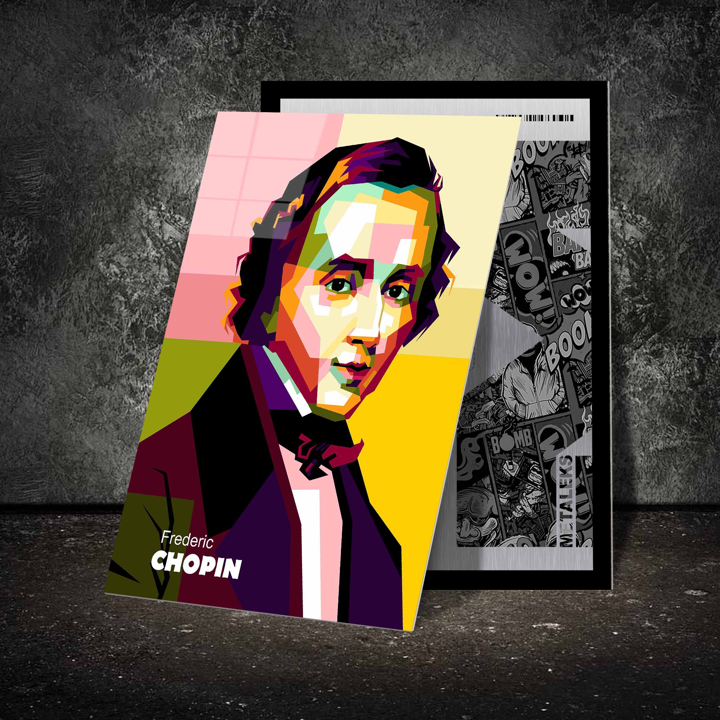 Best Pianist Federic Chopin in wpap pop art-designed by @Amirudin kosong enam