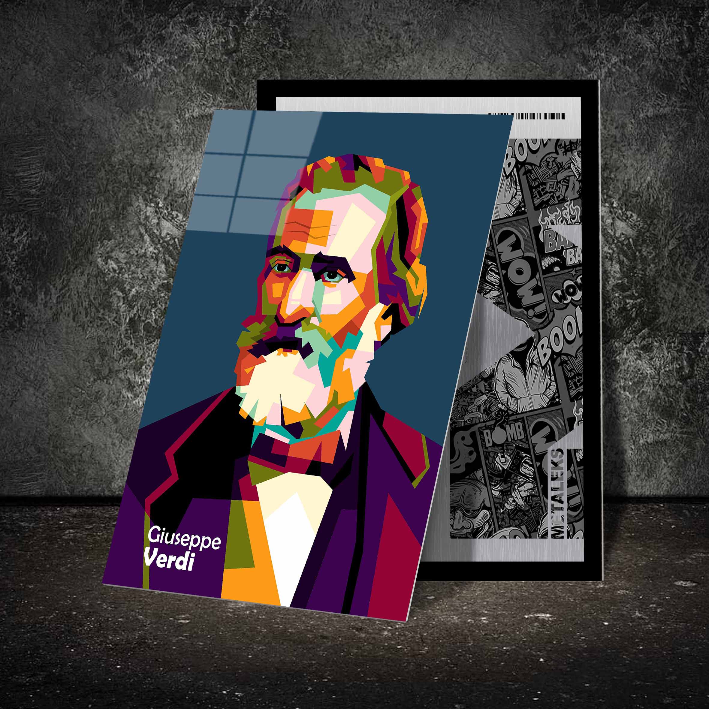 Best componist Giusepper Verdi in amazing illustration-designed by @Amirudin kosong enam