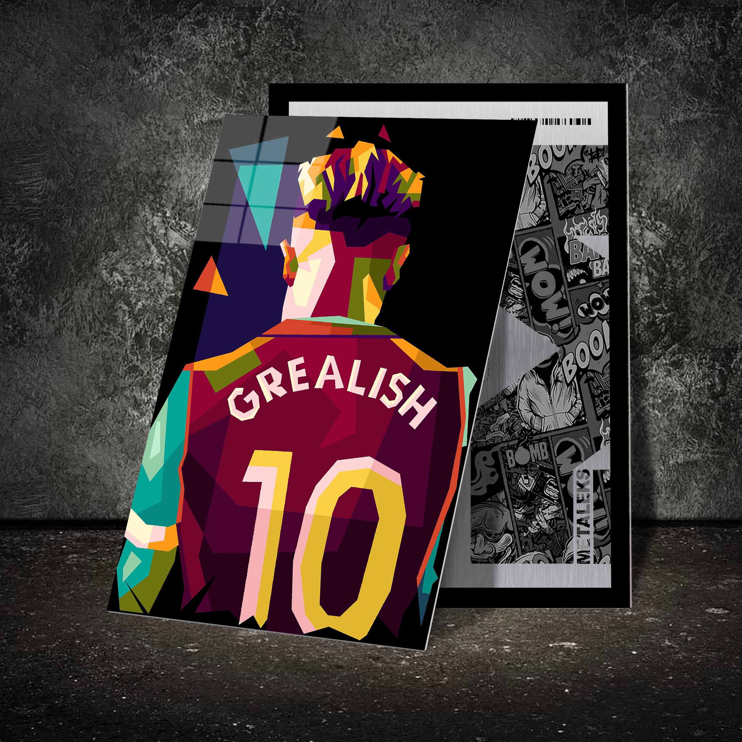 Best football Jack Grealish amazing pop art-designed by @Amirudin kosong enam