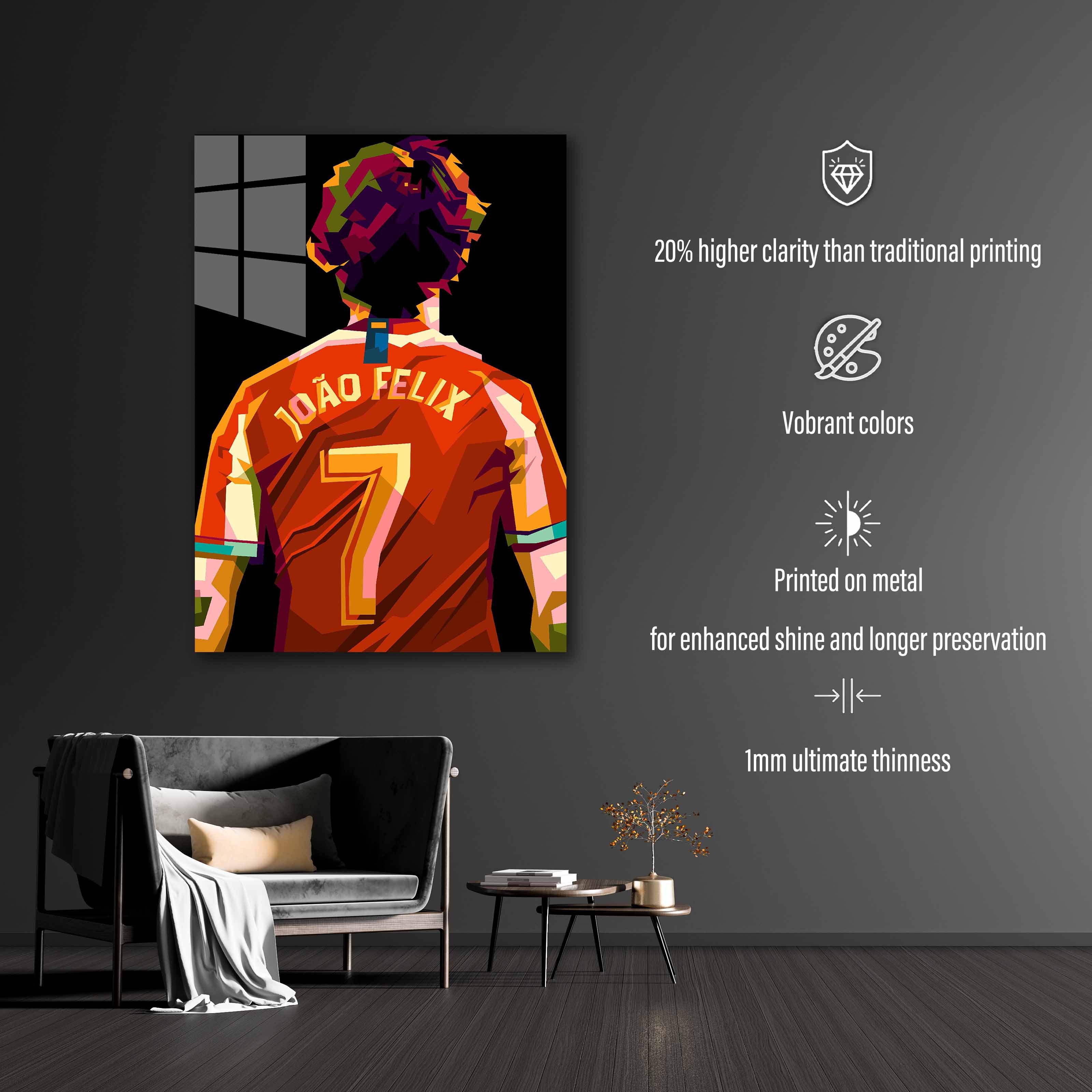 Best pop art Football Joao Felix in trending-designed by @Amirudin kosong enam