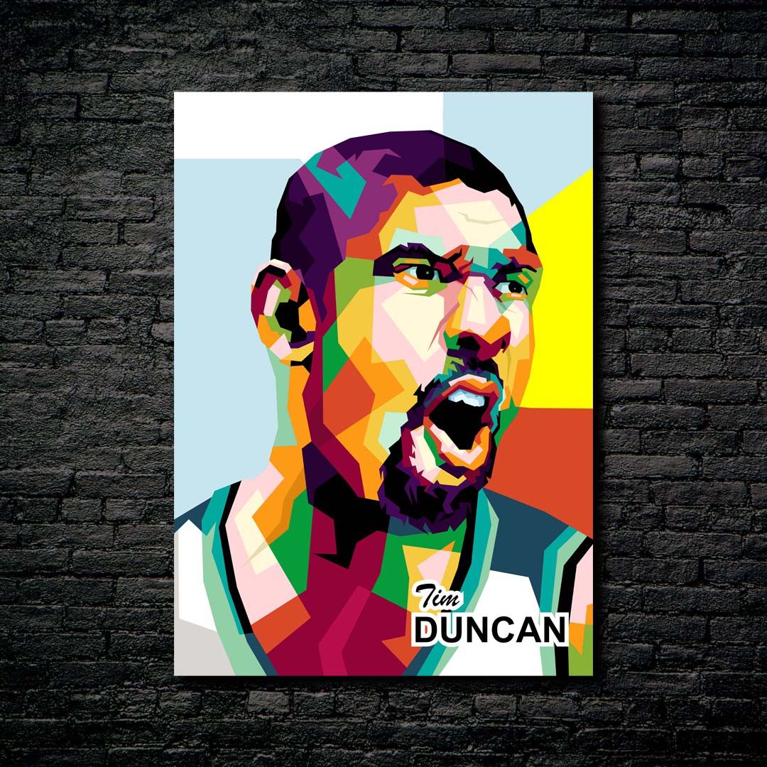 Best pop art basketball Tim Duncan-designed by @Amirudin kosong enam