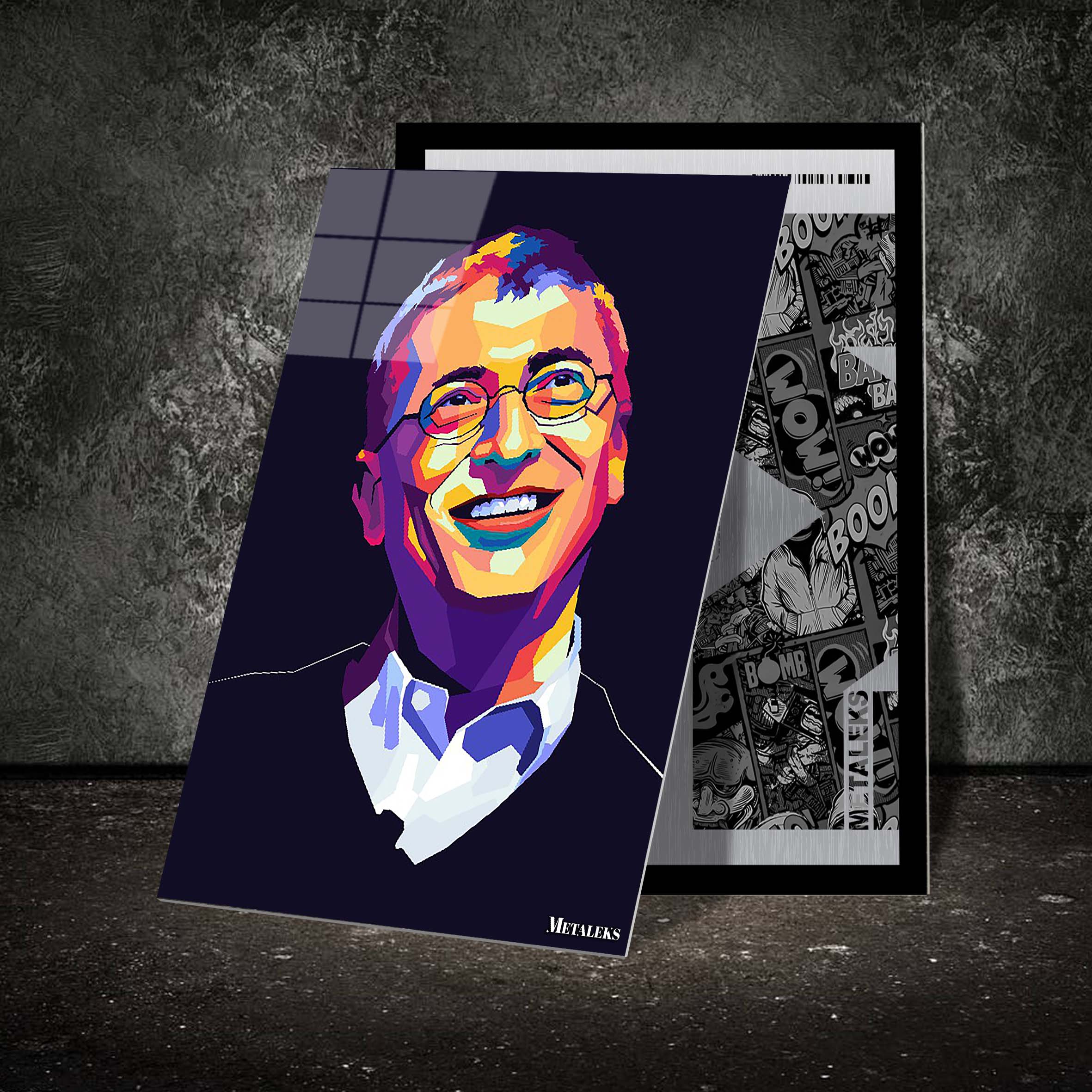 Bill Gates in wpap popart