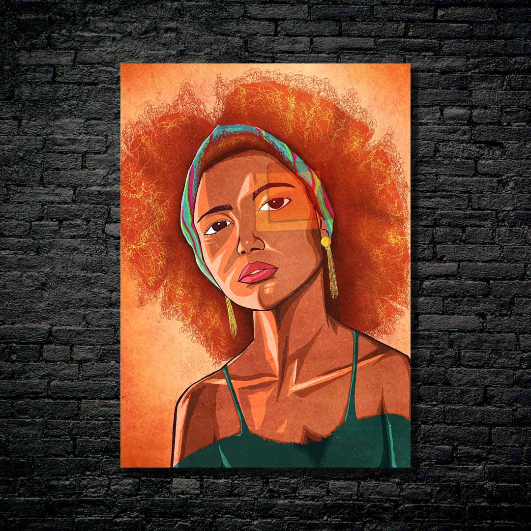 Black American Girl-designed by @Cuti Art