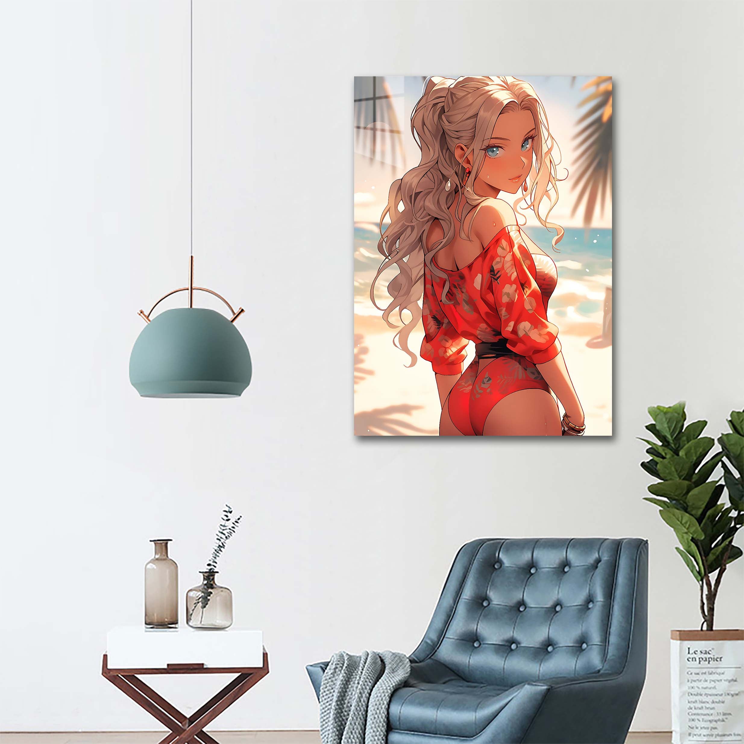 Blonde Girl at Beach-designed by @Paragy