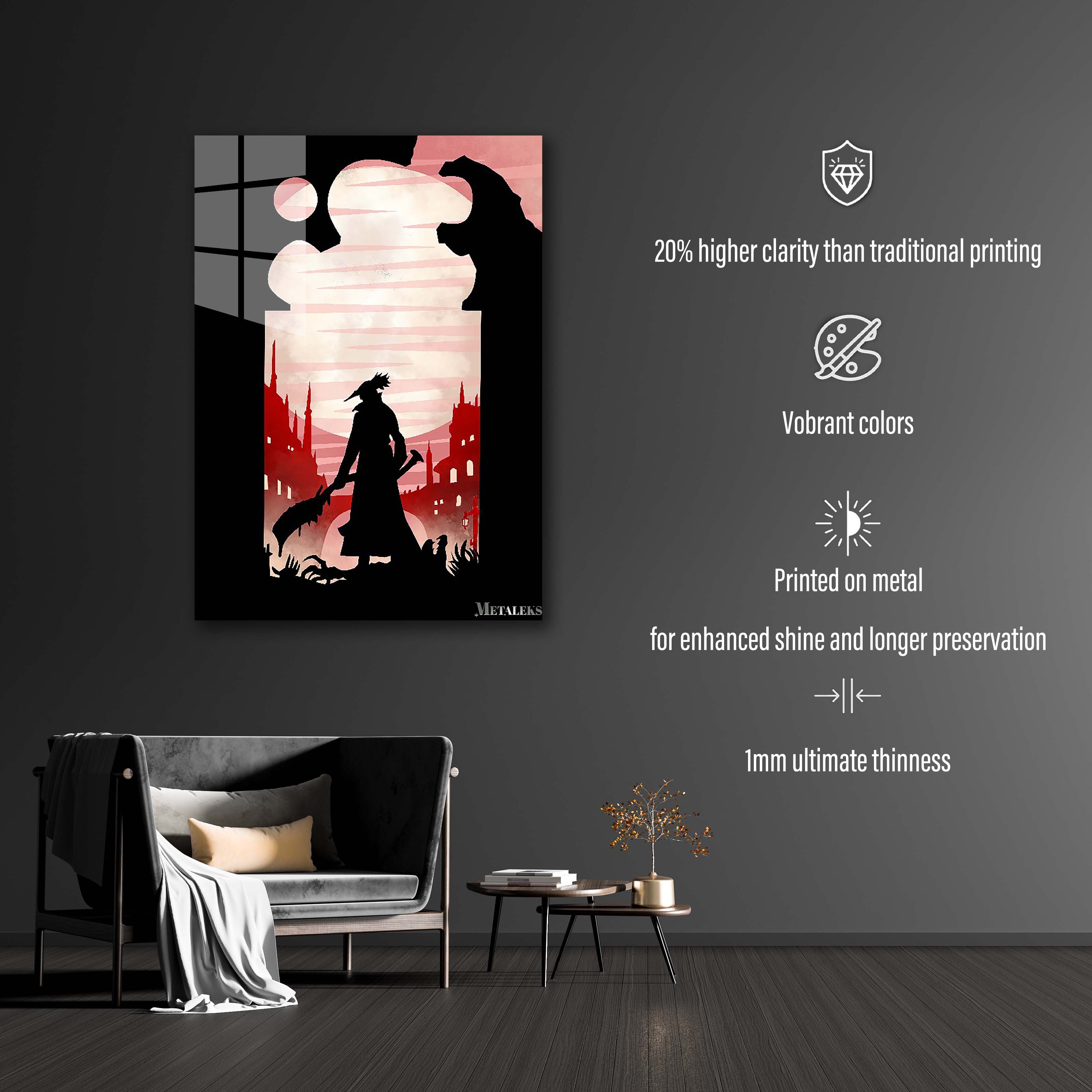 Bloodborne Silhouette art-designed by @Miracle Studio
