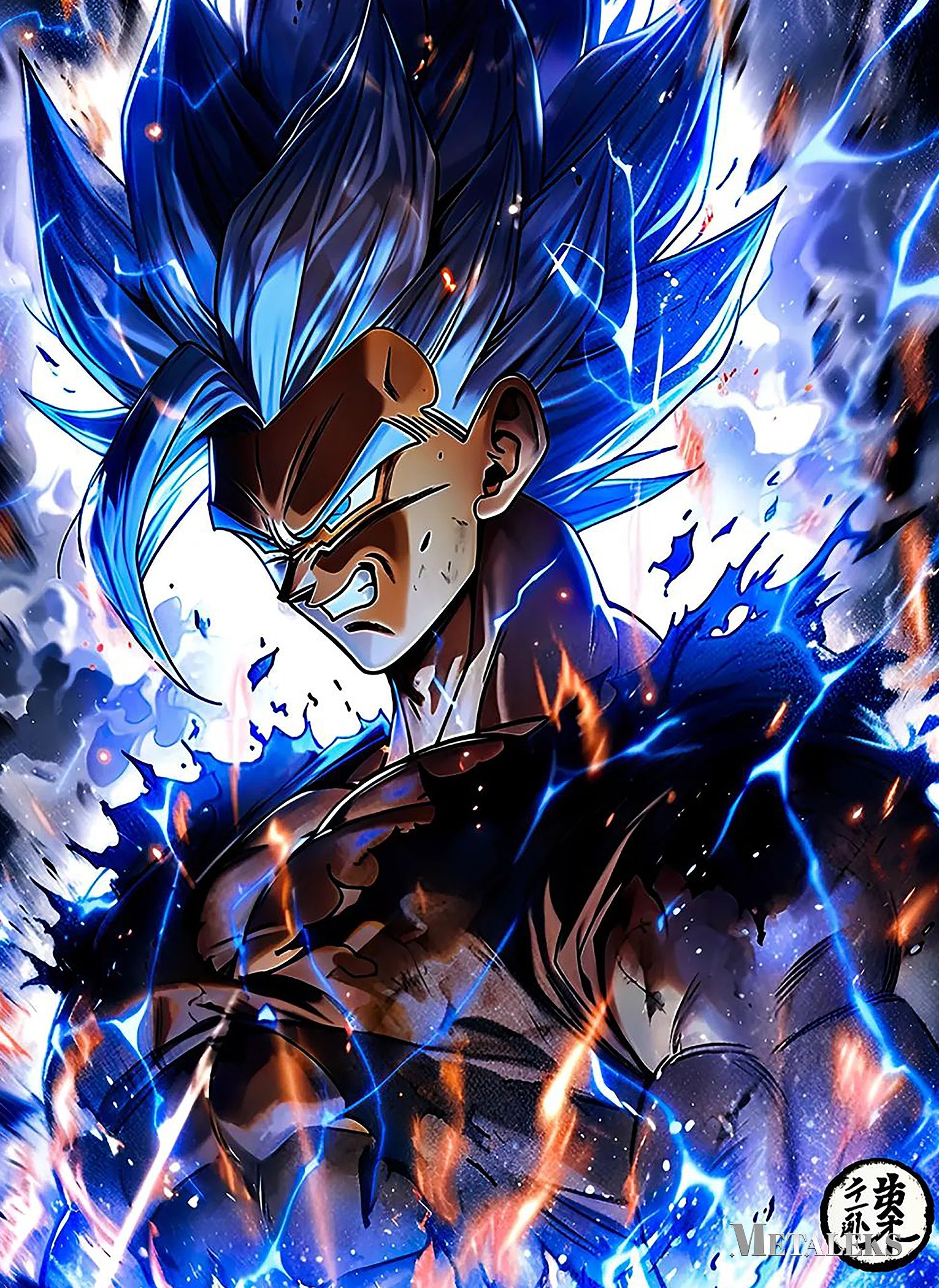 Blue-haired Goku