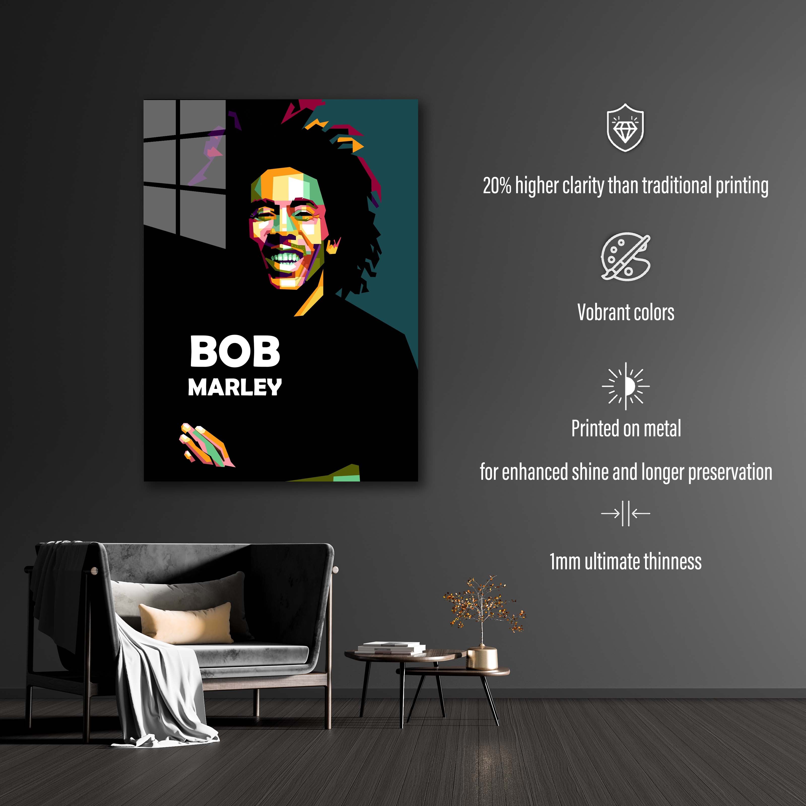 Bobo Marley wpap pop art-designed by @Amirudin kosong enam