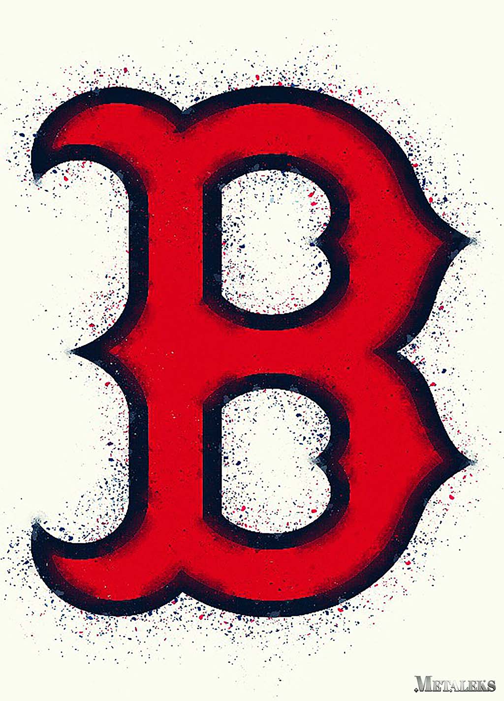 Boston Red Sox Watercolor