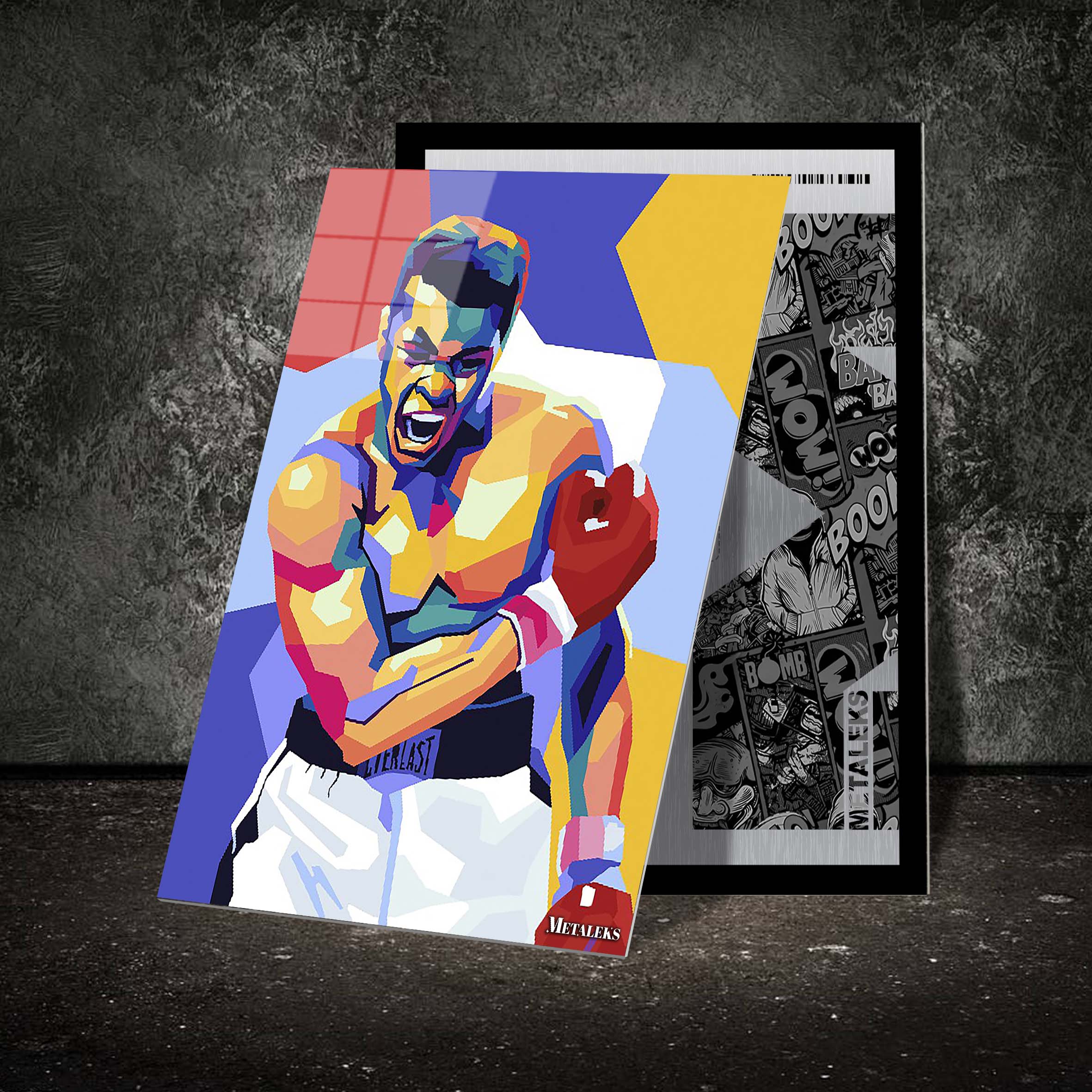 Boxer Ali Wpap Pop Art-designed by @Azlan Xavier