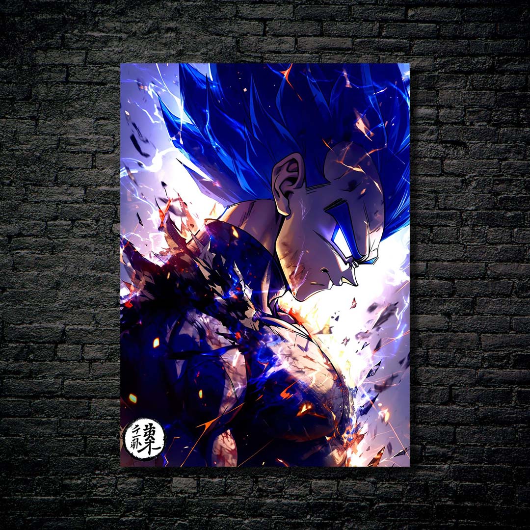 Breathless Vegeta-designed by @An other Mid journey