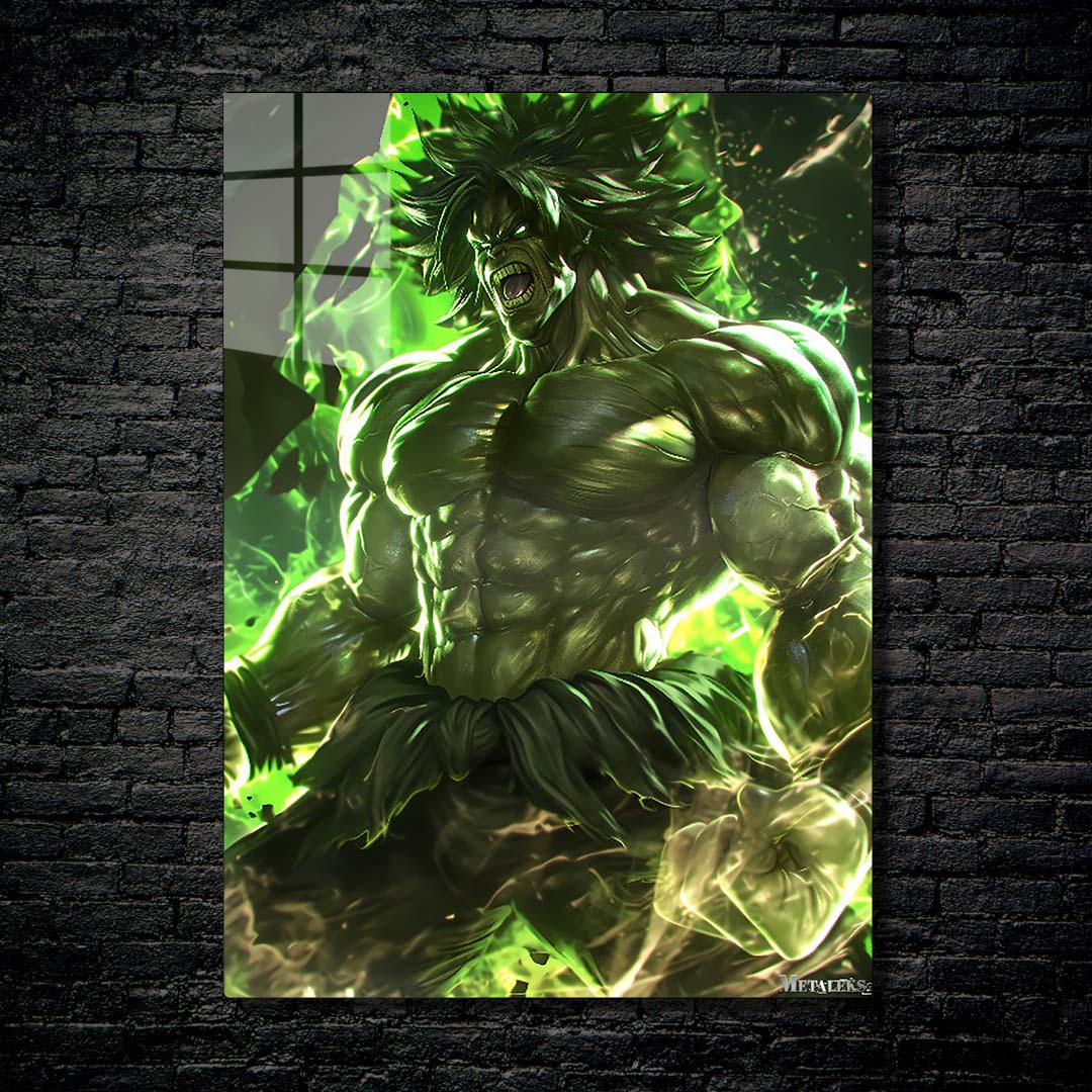 Broly x Hulk #1 Custom Artwork - By Synth Anime-Artwork by @Synth Anime