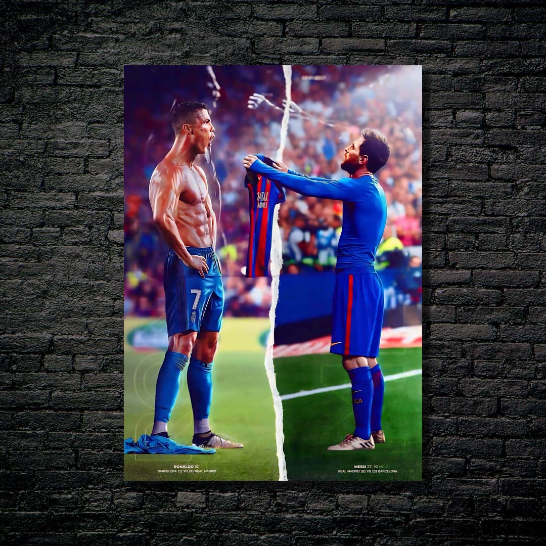 C.Ronaldo and L.Messi-designed by @My Kido Art