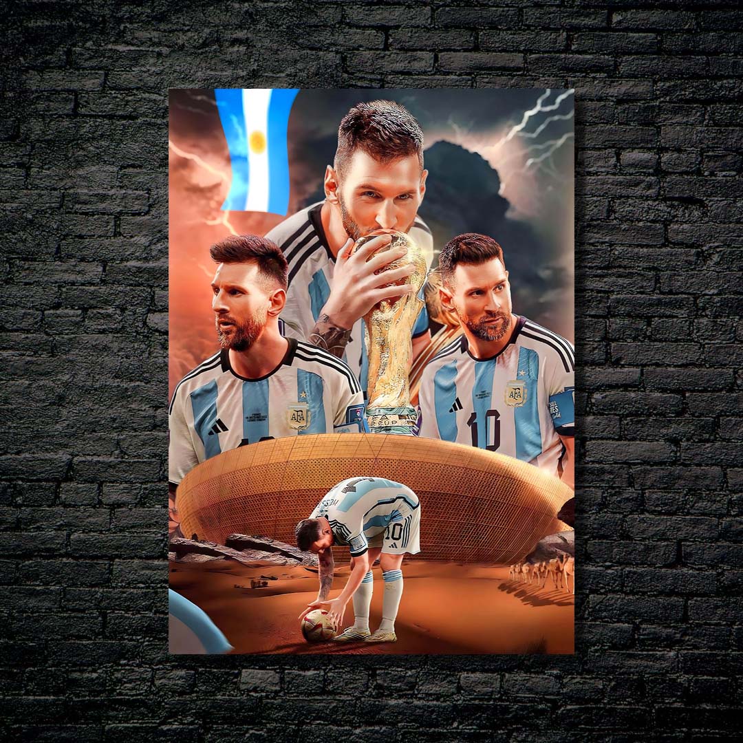 Captain Messi Argentina-designed by @My Kido Art