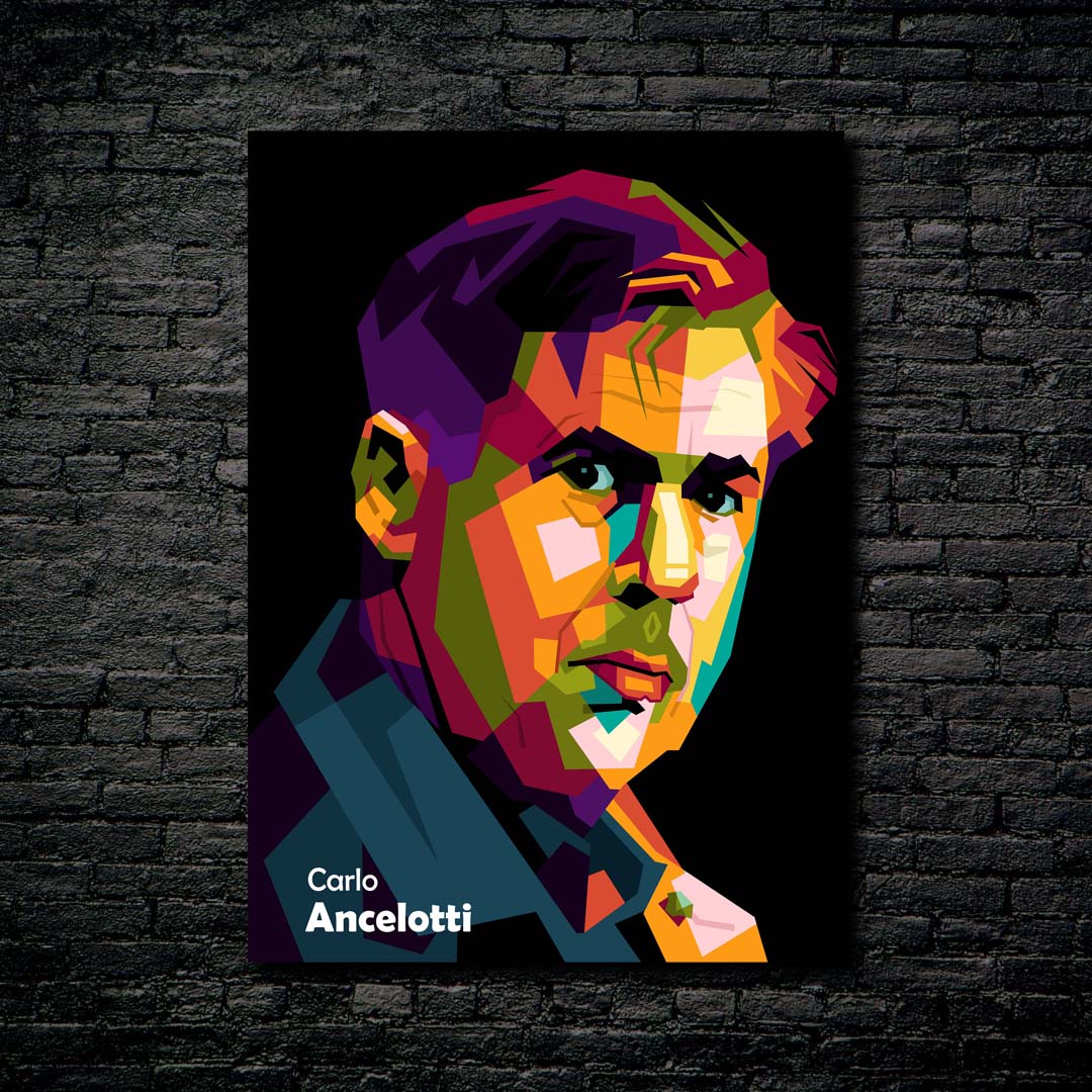 Carlo Anceloti in trending wpap pop art-designed by @Amirudin kosong enam