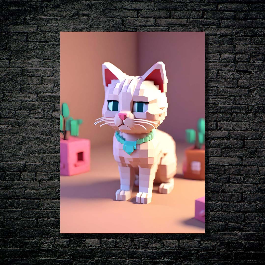 Cat Cute 3D-designed by @DynCreative