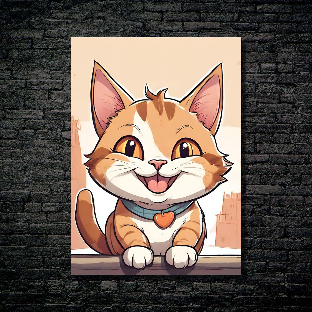 Cat Cute Smile-designed by @DynCreative