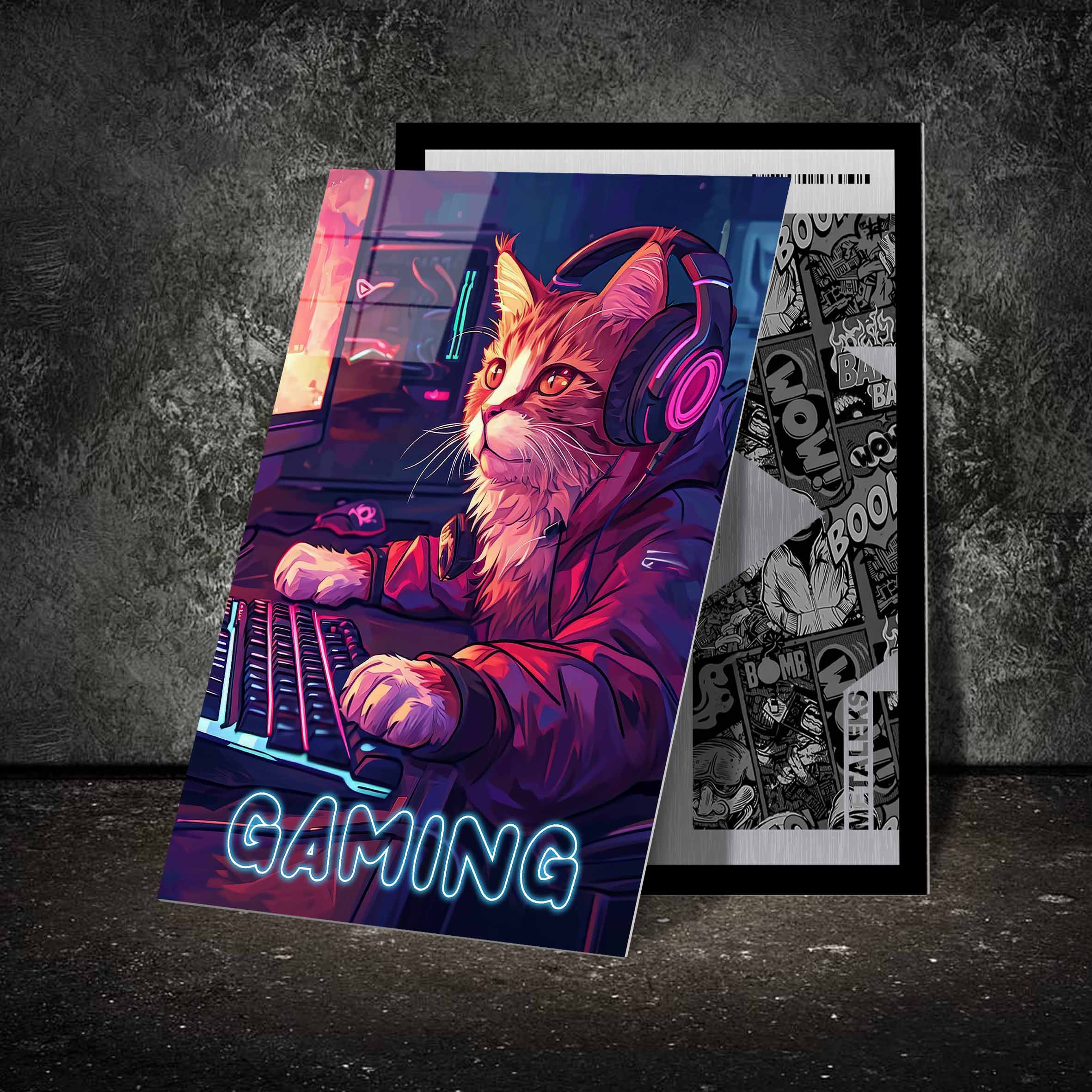 Cat Gaming-designed by @Moqotib