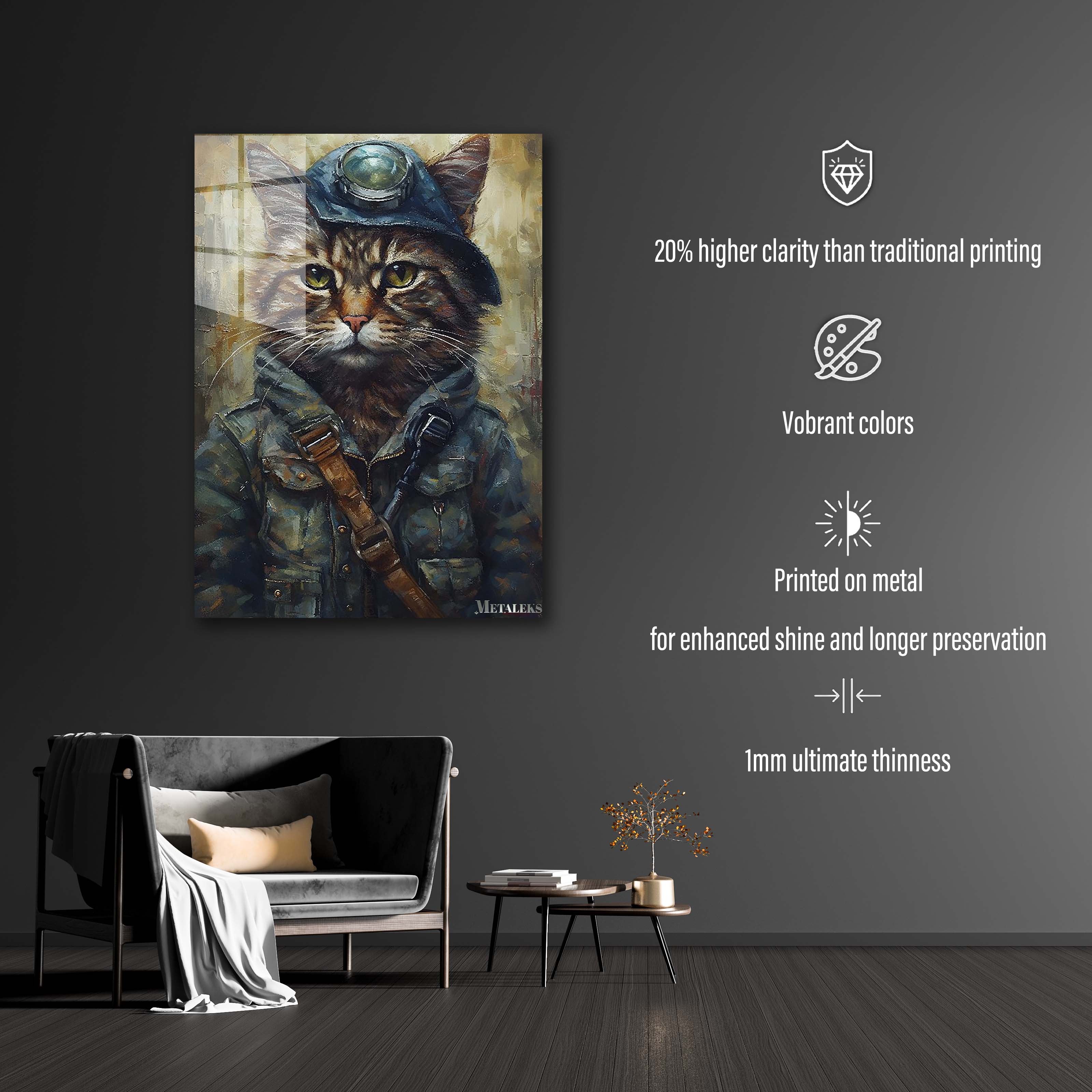 Cat Police painting-designed by @elzart_gallery