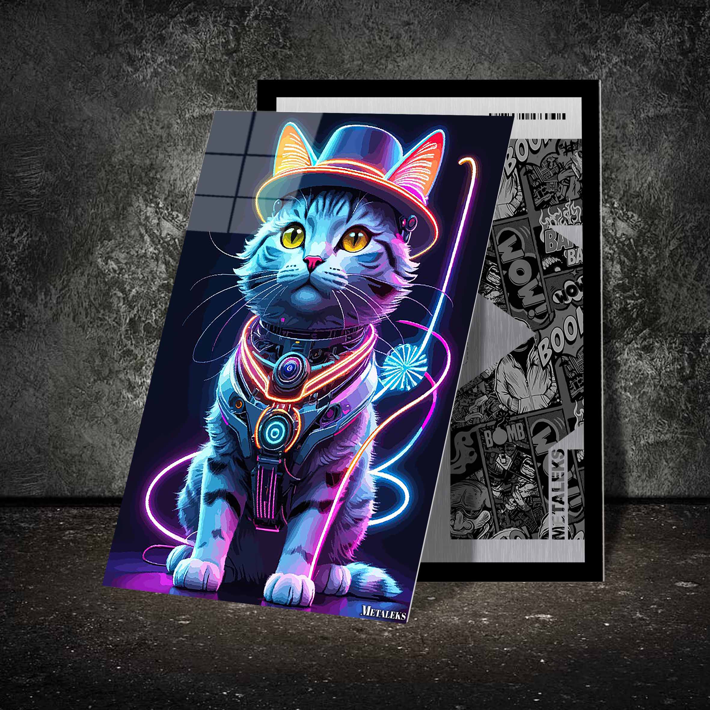 Cats neon bat-designed by @Sheshh