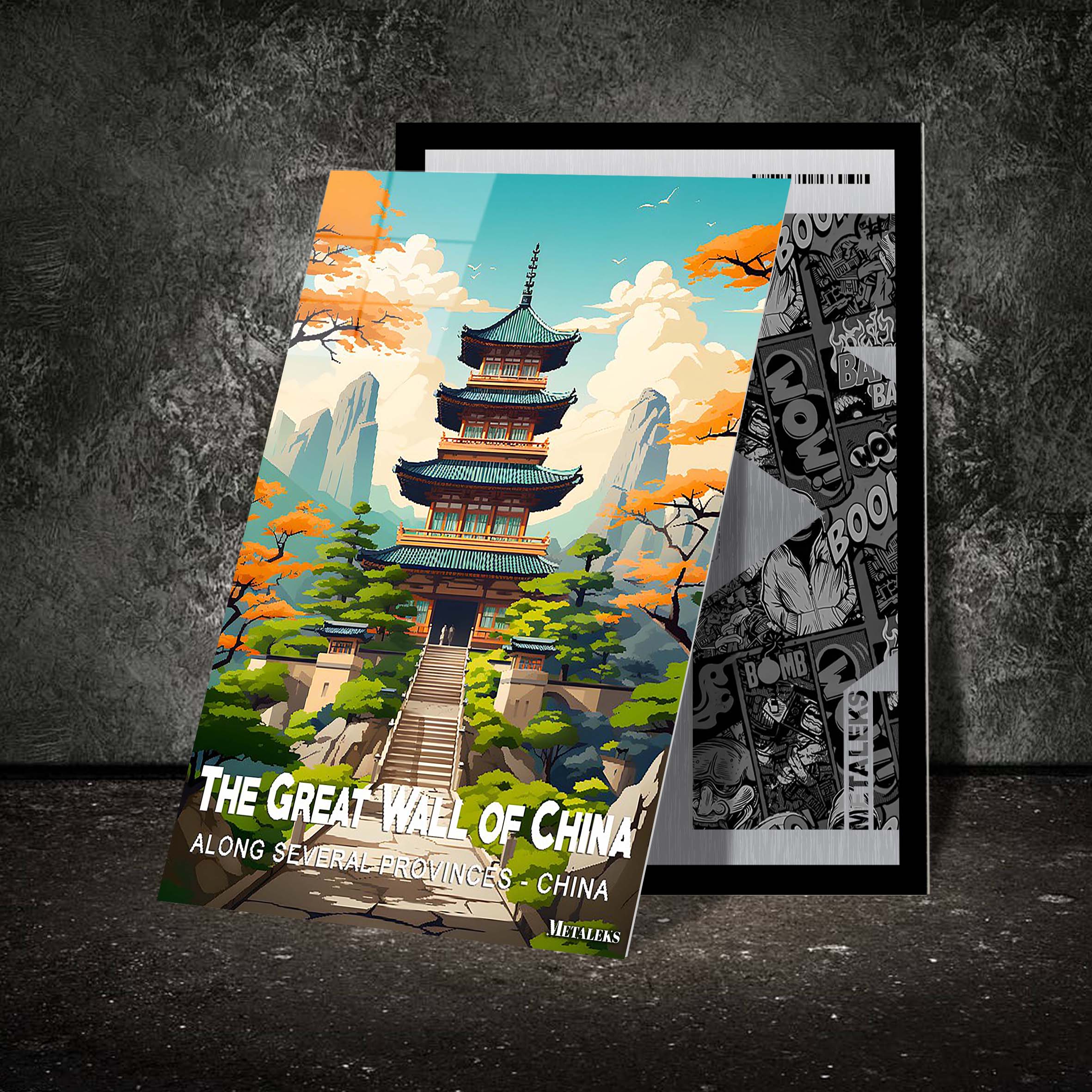 China - The Great Wall of China-designed by @Travel Poster AI