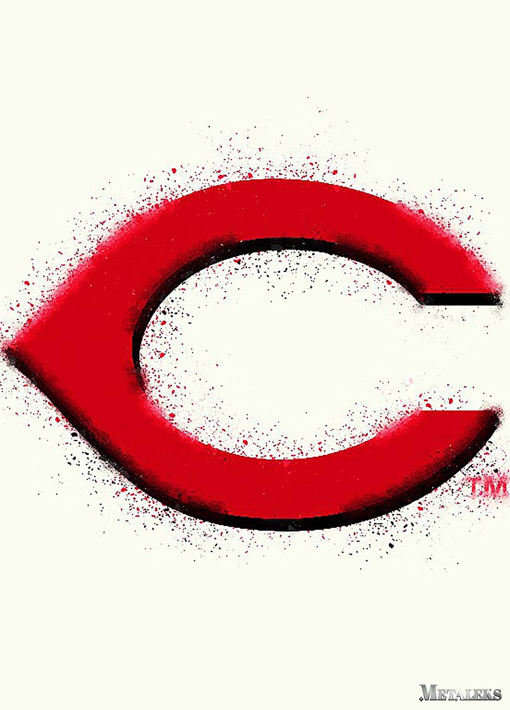 Cincinnati Reds Watercolor