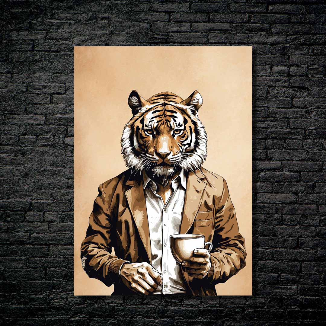 Coffee Tiger-Artwork by @VICKY