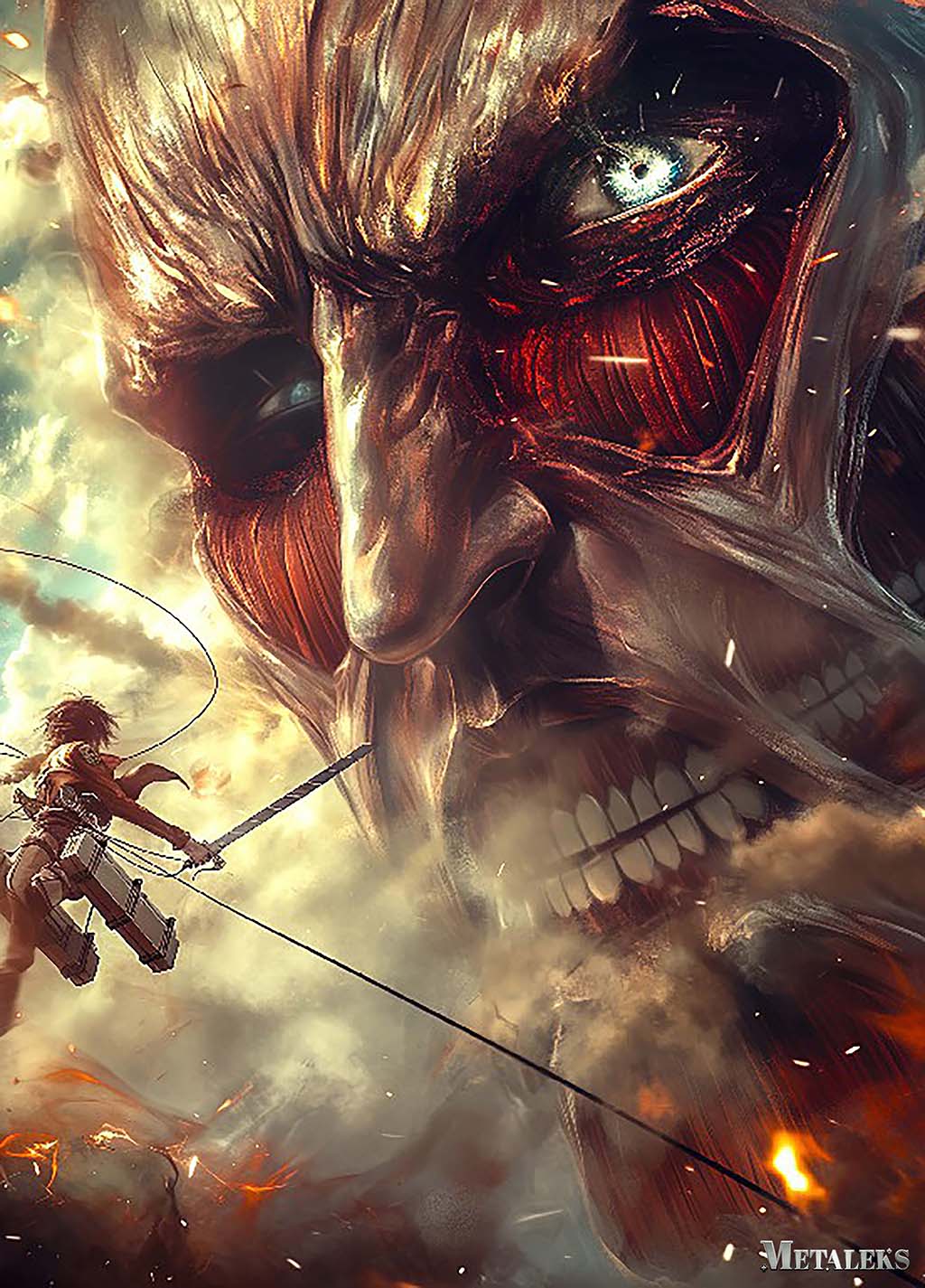 Collosal Titan close up - Shingeki no Kyojin