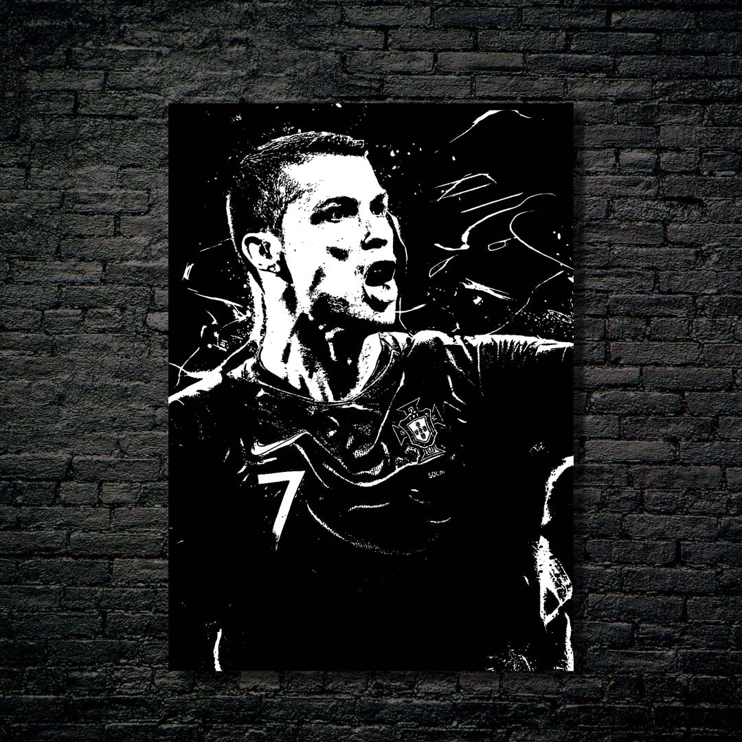 Cristiano ronaldo black cheap and white