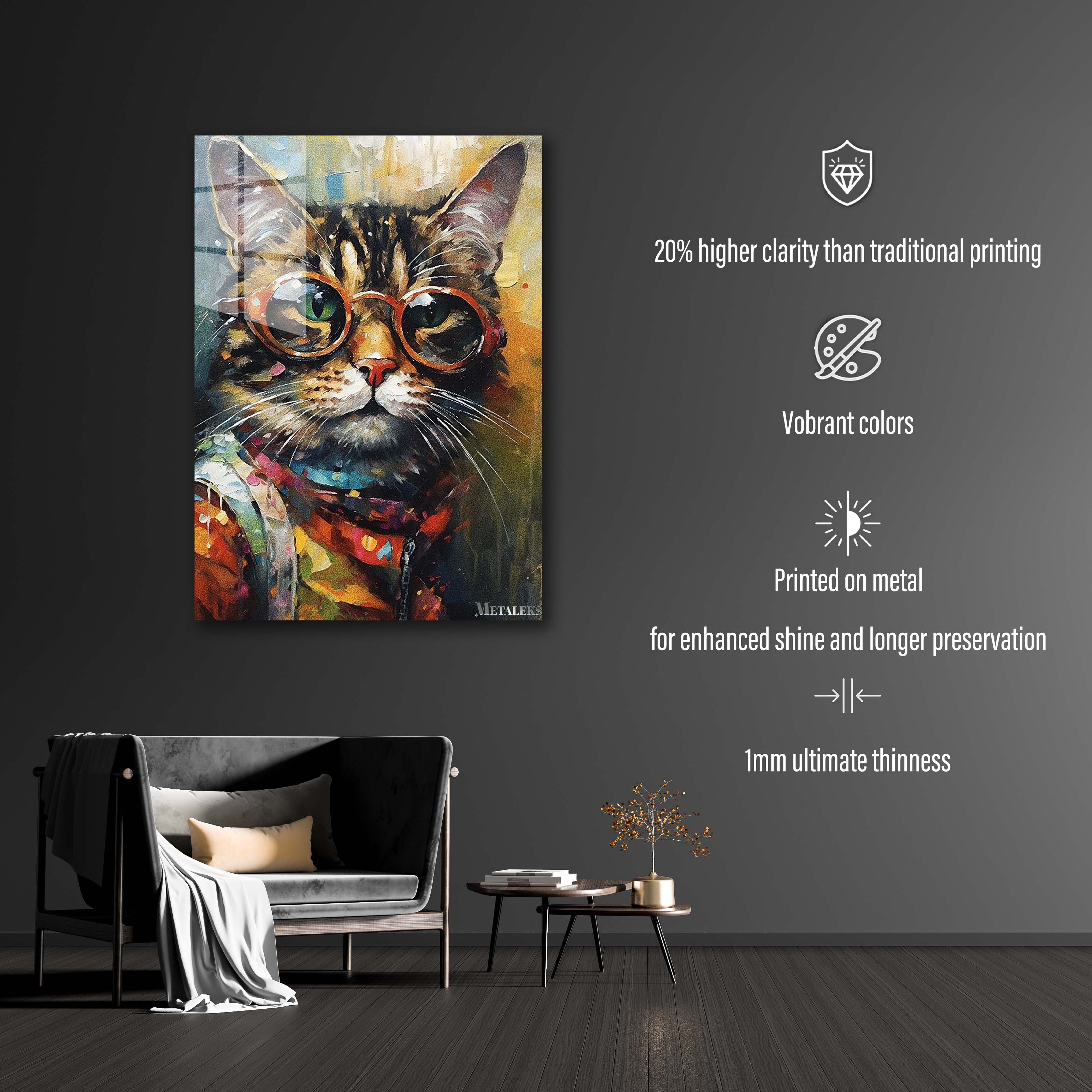 Cute cat Painting-designed by @elzart_gallery