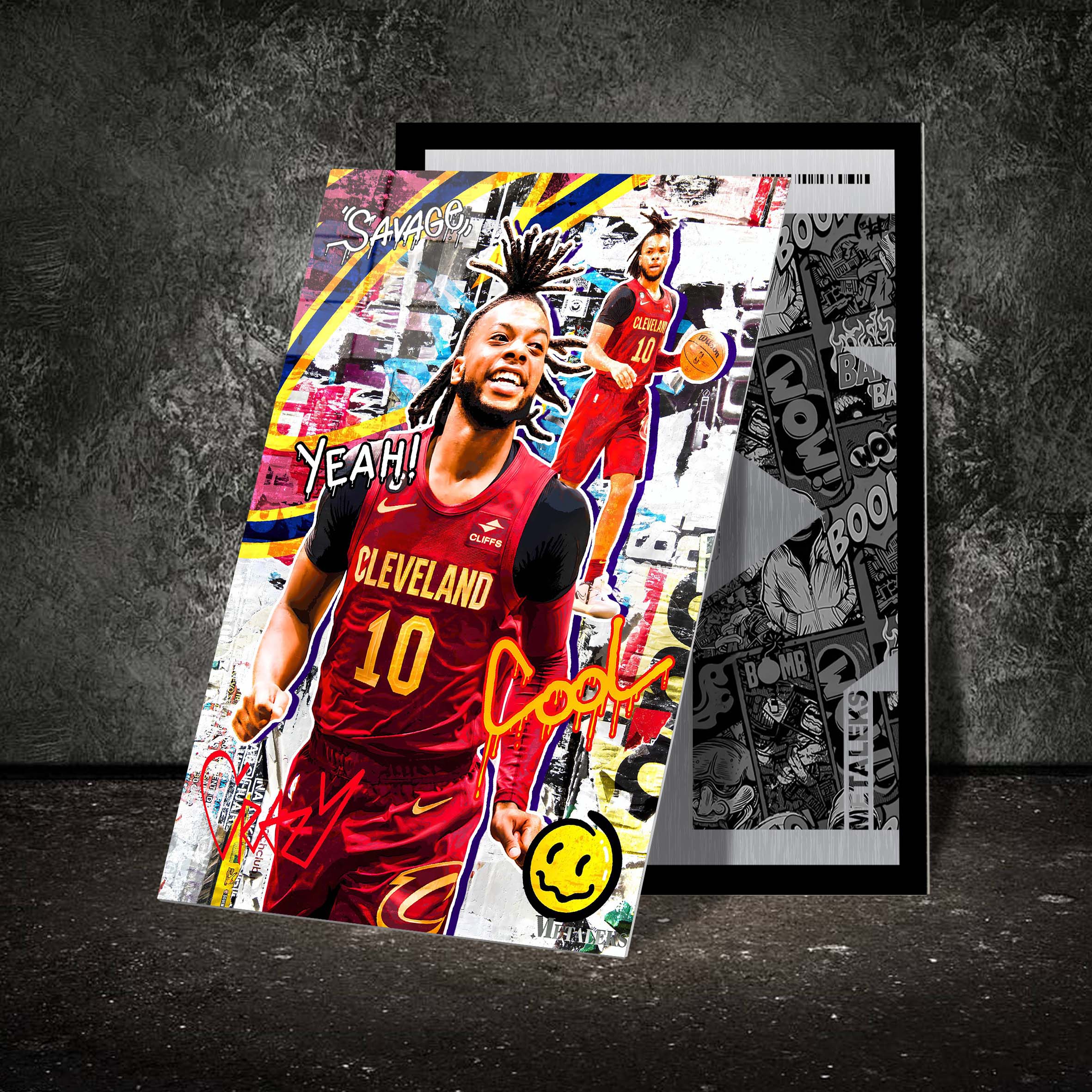 Darius Garland Cleveland Cavaliers , Grapffiti-designed by @Hoang Van Thuan
