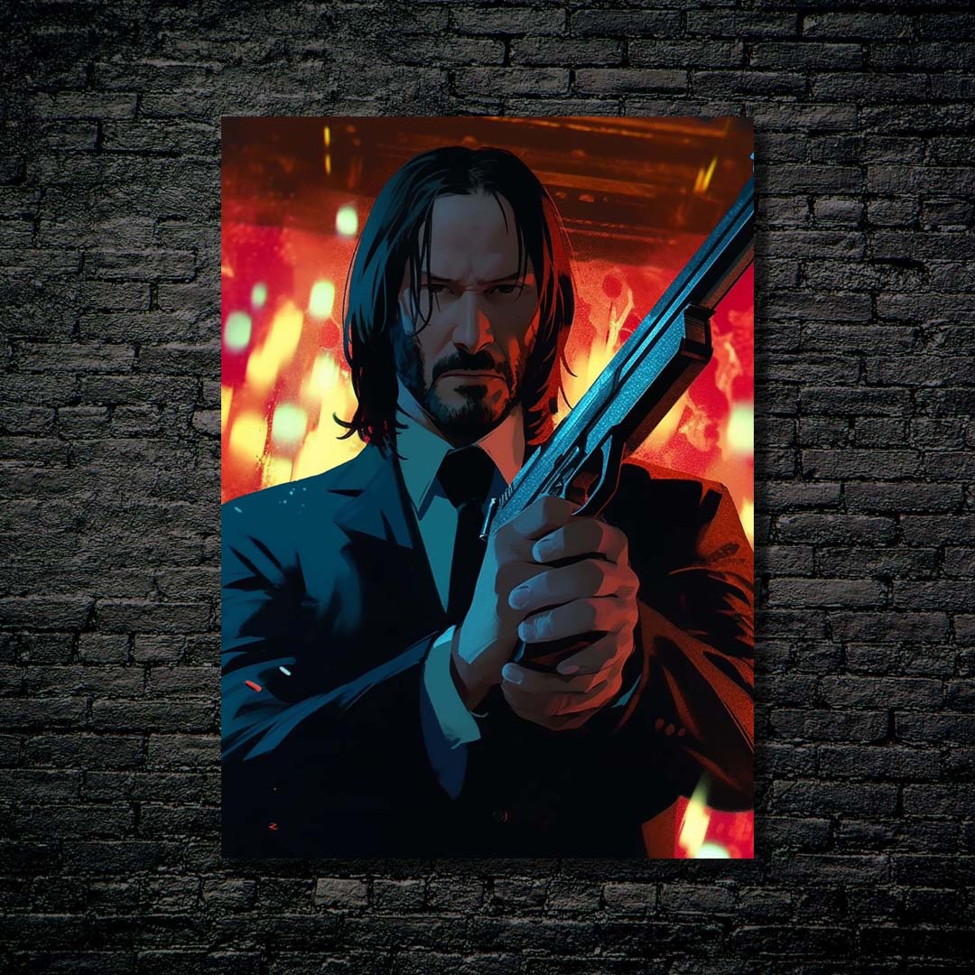 Darker Than Night_ John Wick's Merciless Pursuit-designed by @theanimecrossover