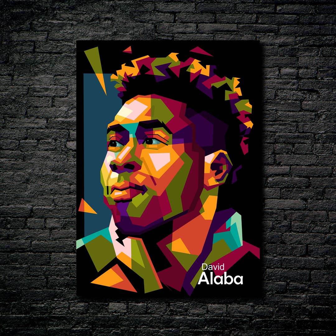 David Alaba legend football in amazing pop art-designed by @Amirudin kosong enam