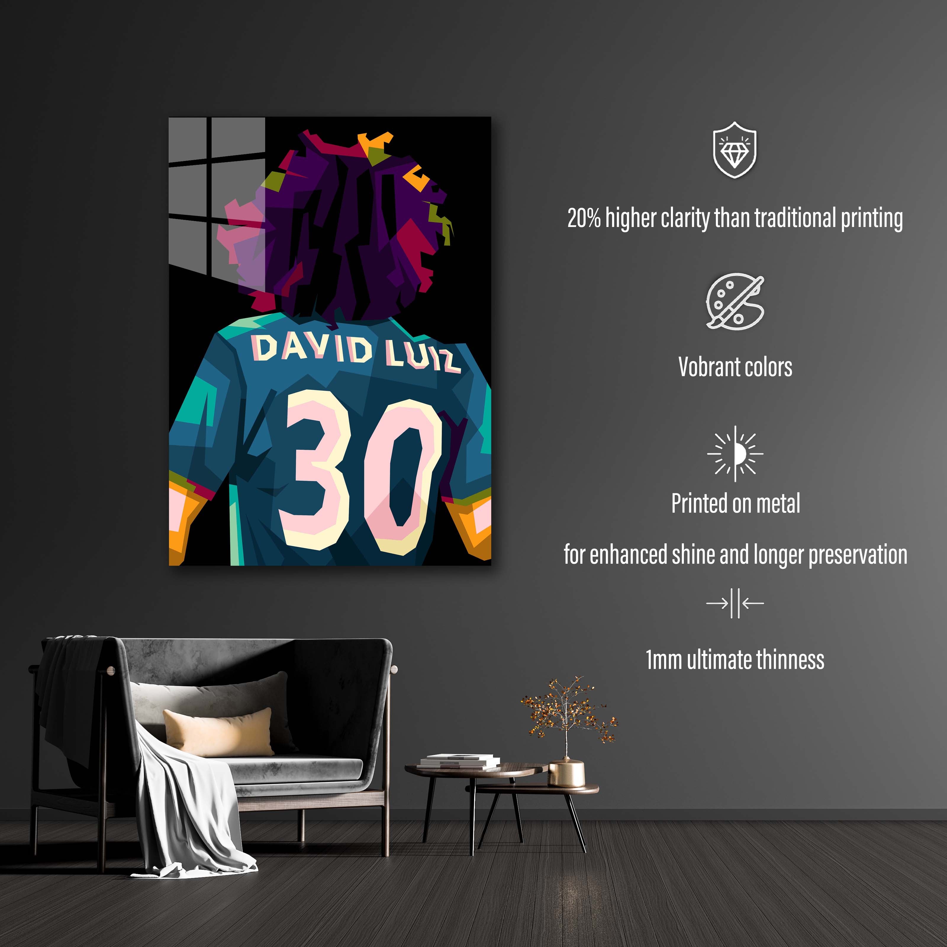 David Luiz in trend wpap pop art -designed by @Amirudin kosong enam