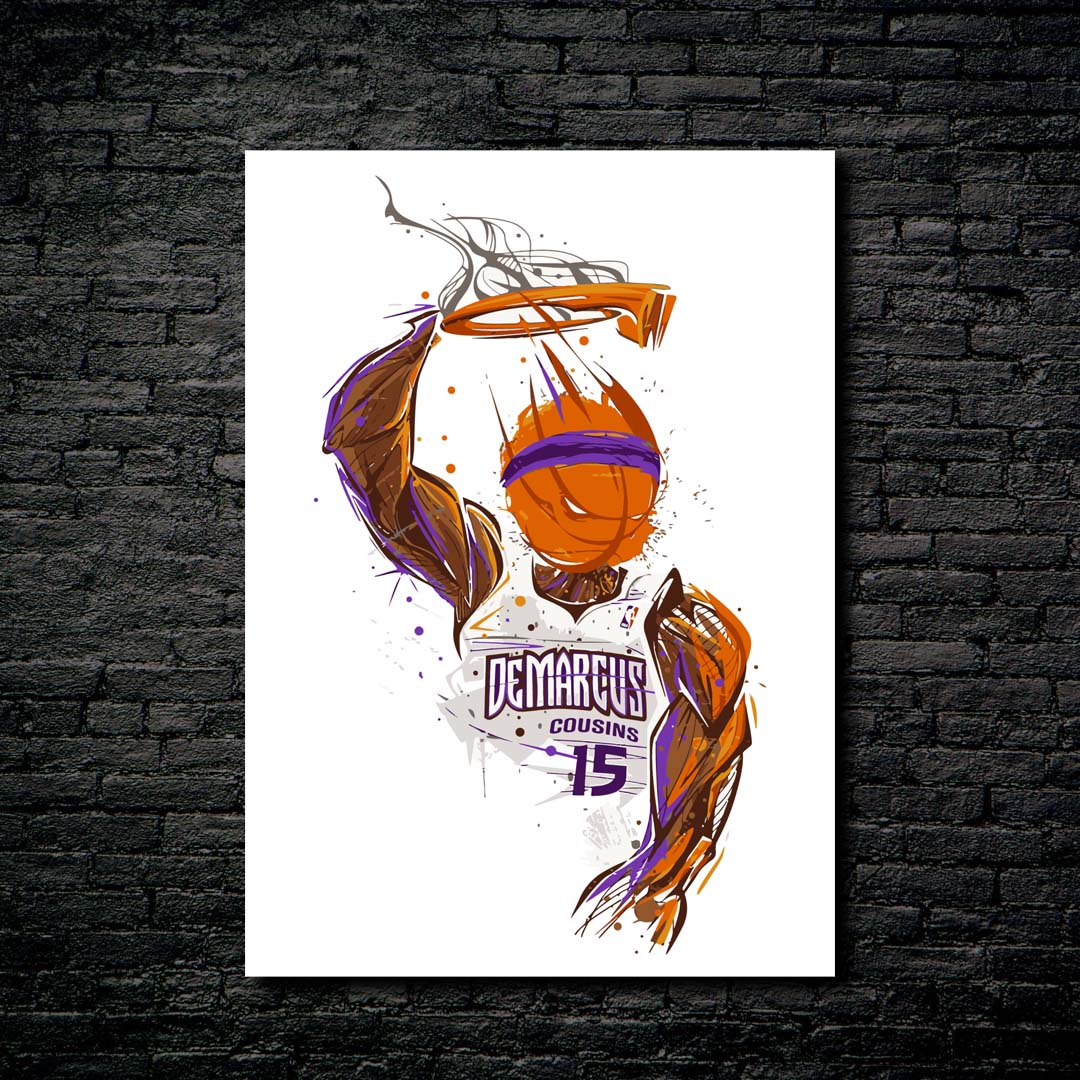 DeMarcus Cousins Artistic-designed by @My Kido Art