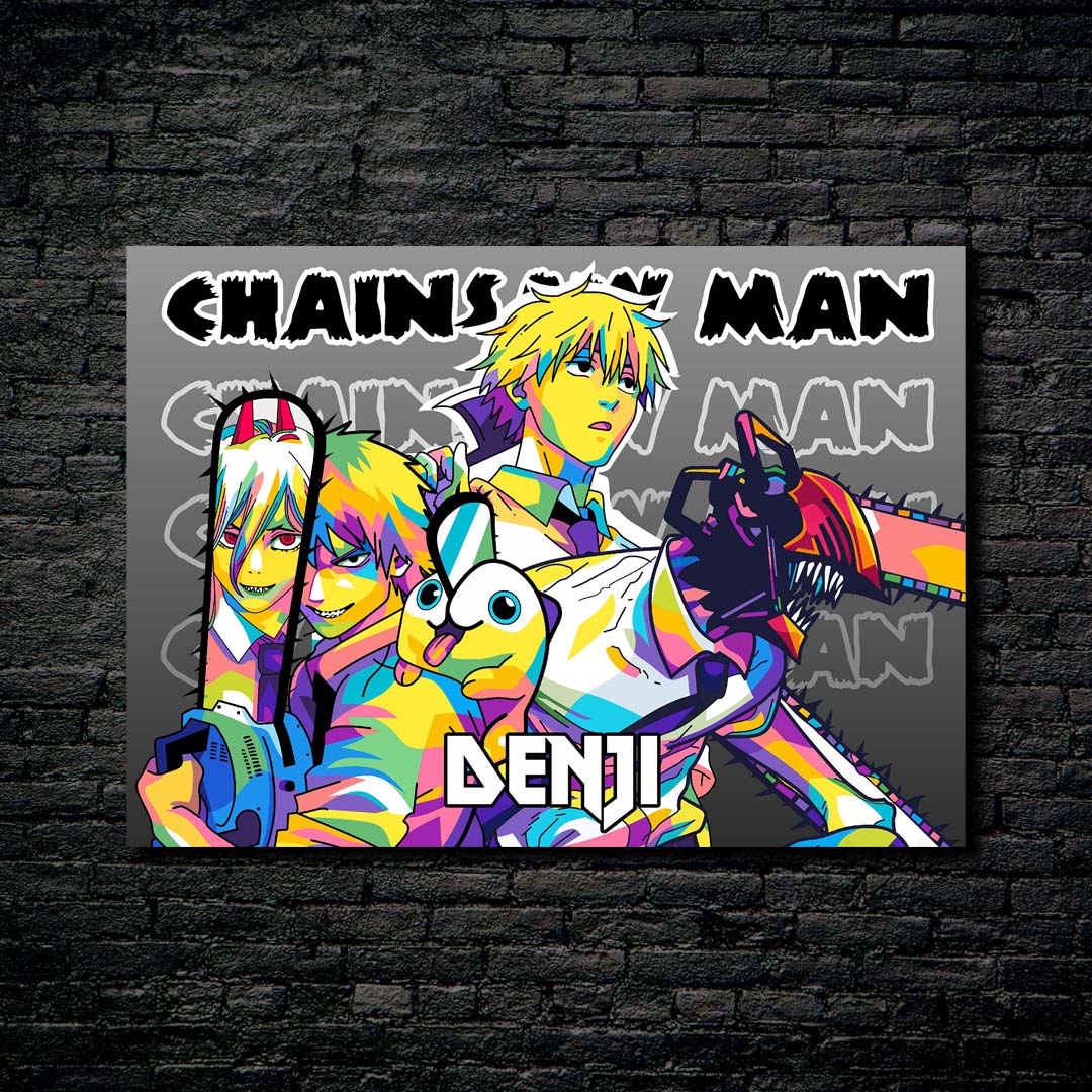 Denji Chainsaw Man in WPAP Pop Art-designed by @V Styler