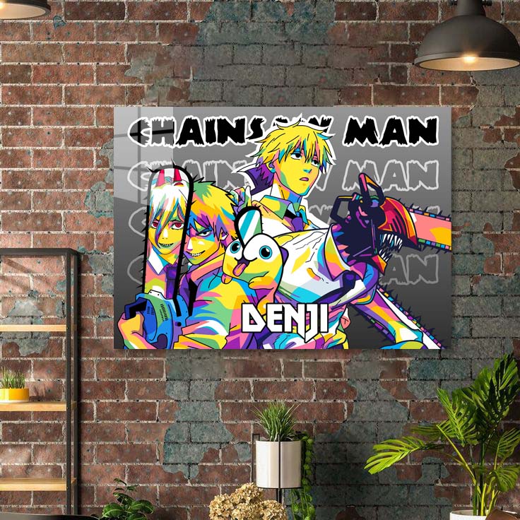 Denji Chainsaw Man in WPAP Pop Art-designed by @V Styler