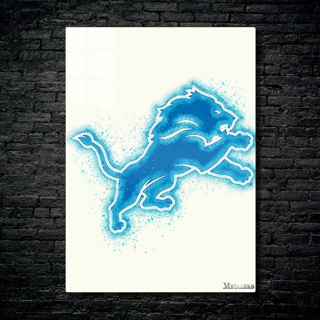 Detroit Lions Watercolor