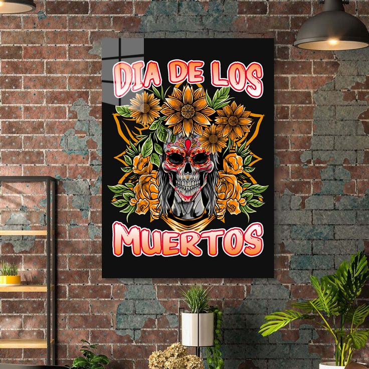 Dia De Los Muertos Lady Skull-designed by @adamkhabibi