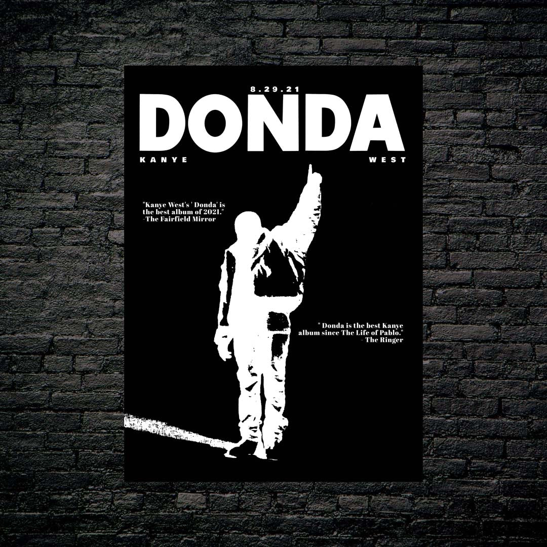 Donda black white-designed by @snekhype