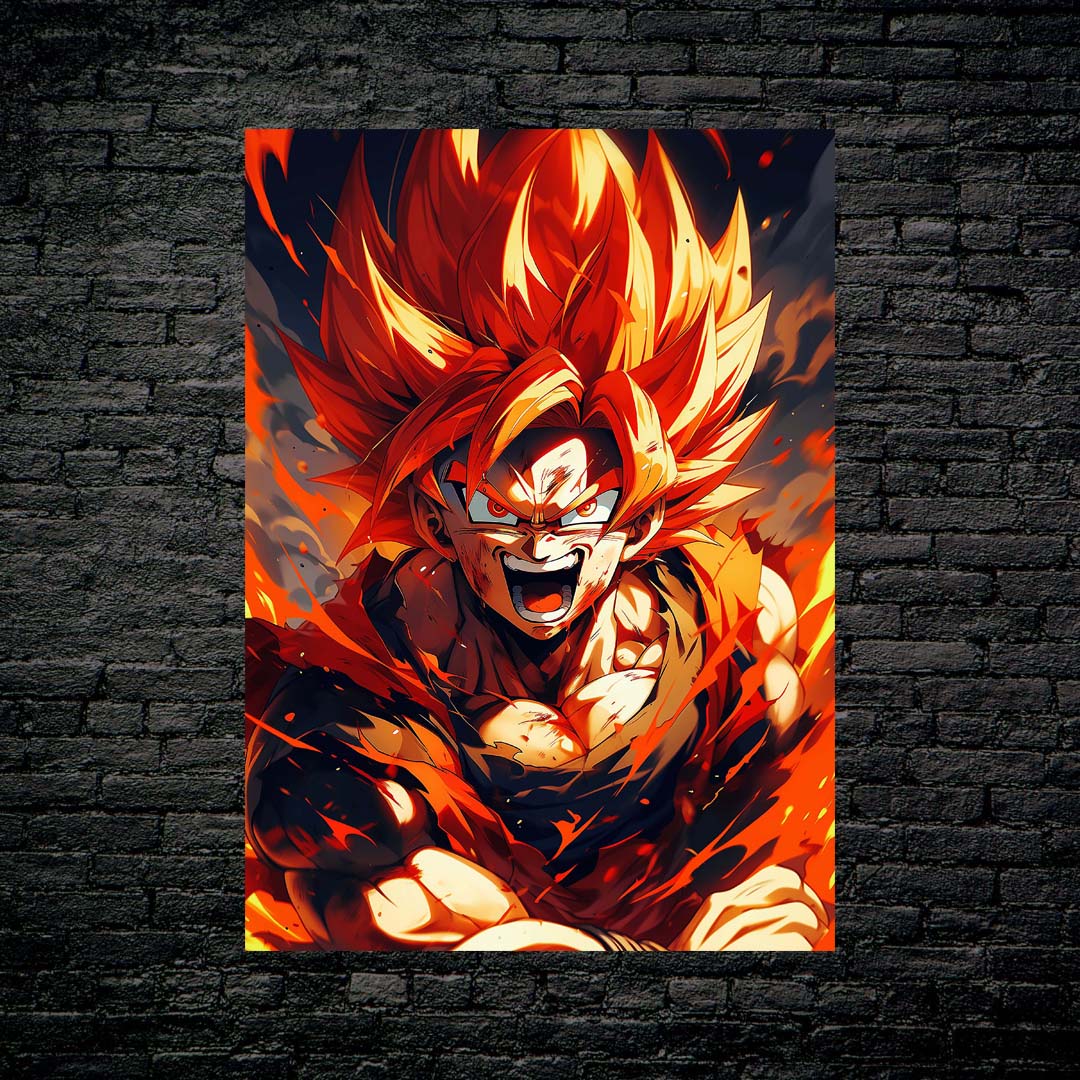 Dragon Ball Art Concept Design Animated Poster red-designed by @Sawyer