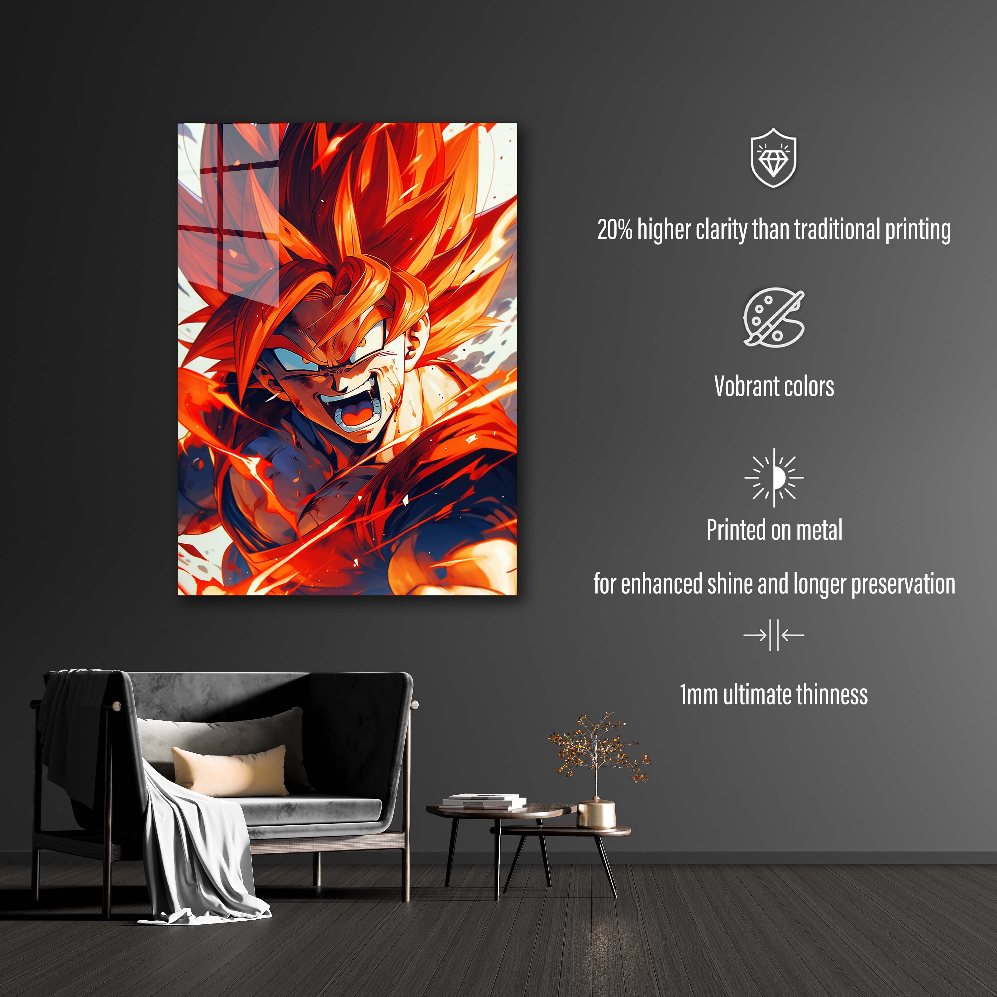 Dragon Ball Art Concept Design Animated Poster red and blue-designed by @Sawyer