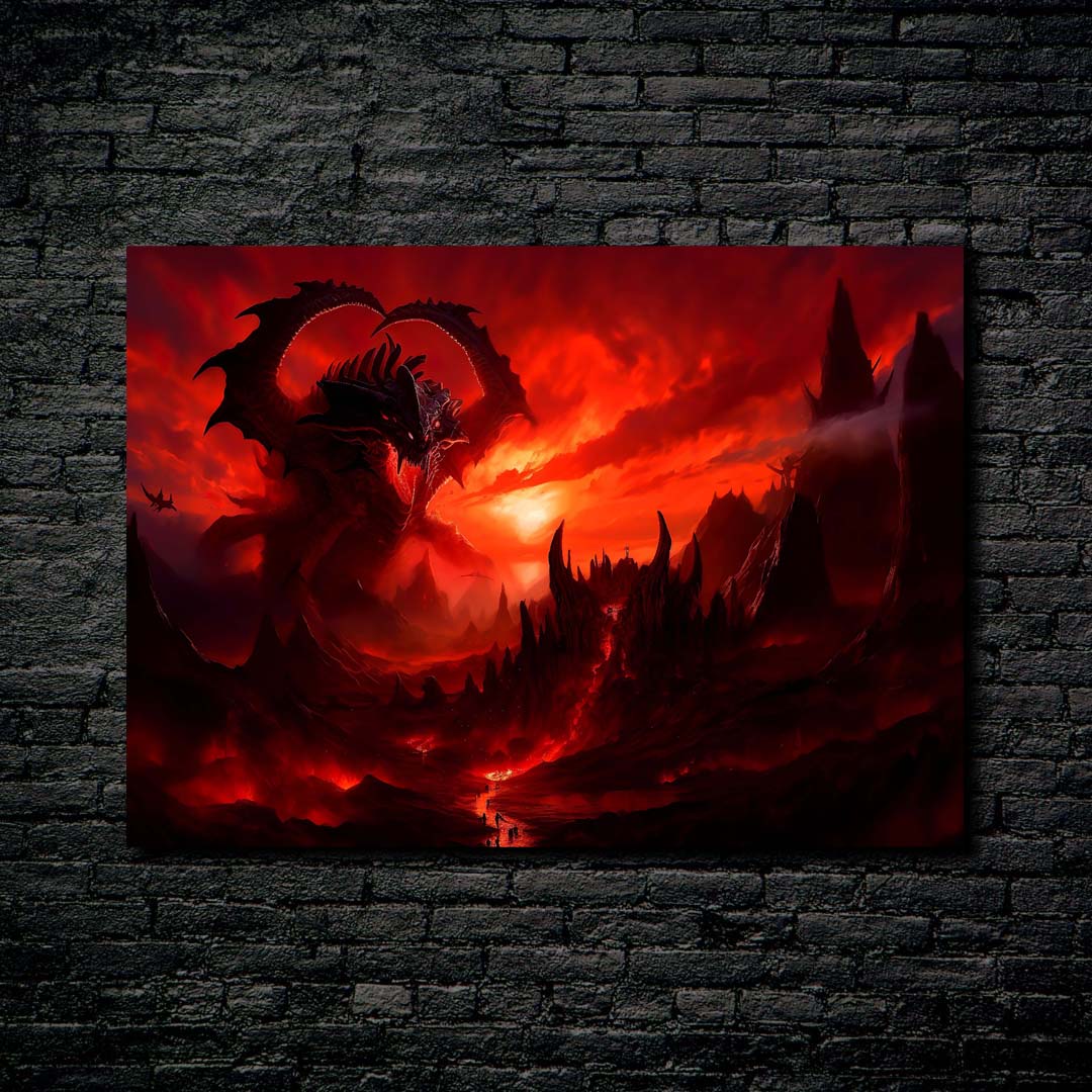 Dragon in Flames-designed by @Paragy