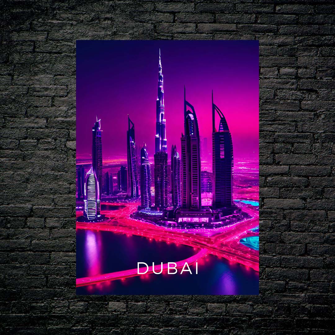 Dubai Retrowave-designed by @DynCreative