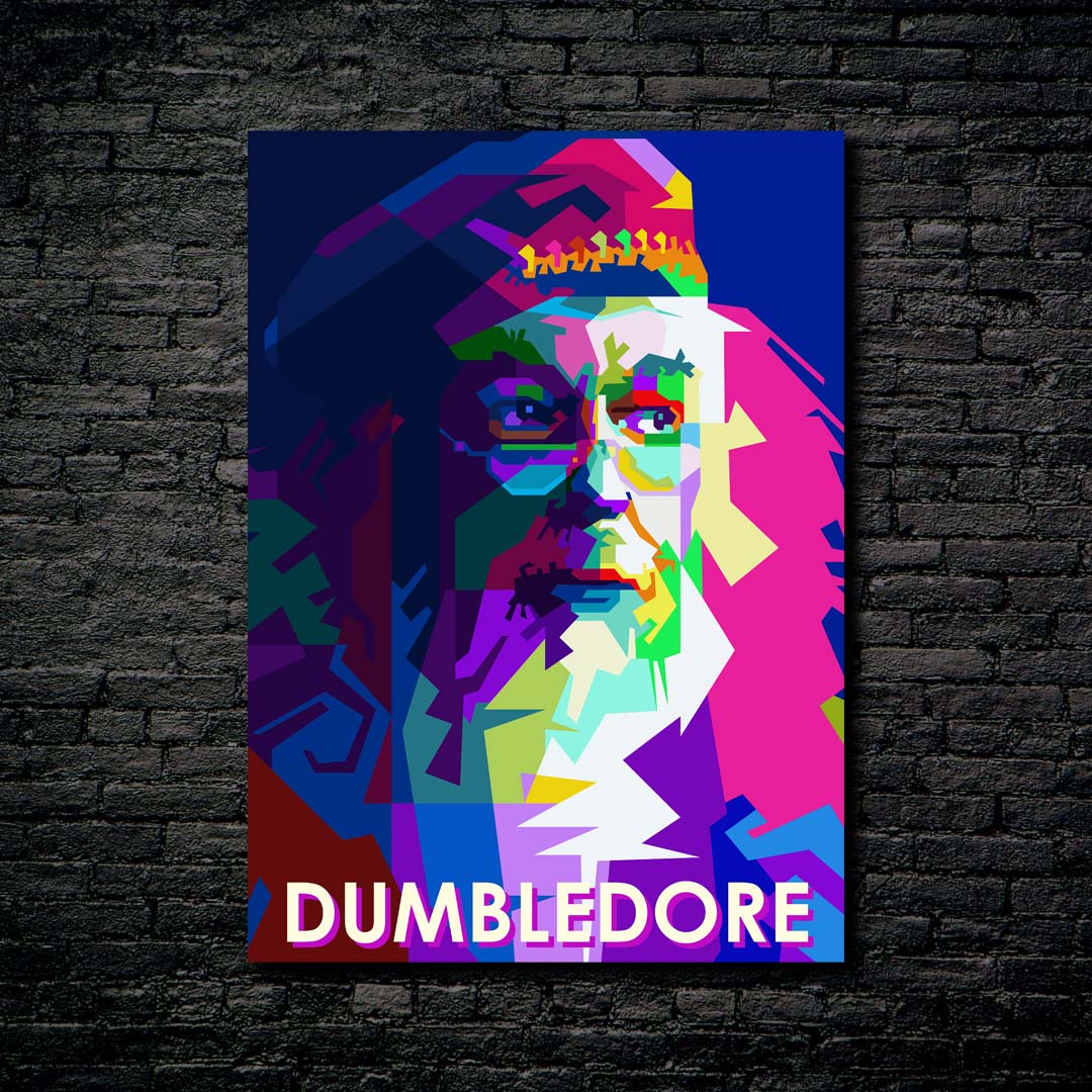 Dumbledore Fiction Cinema Pop Art WPAP-designed by @jajansawutii